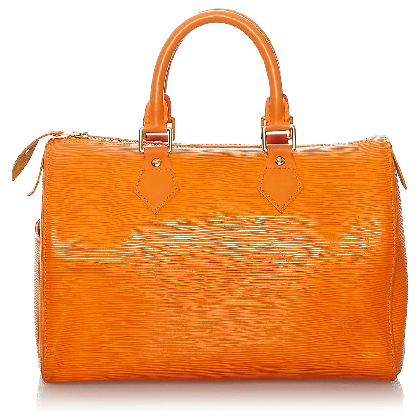 Louis Vuitton Orange Epi Speedy 25 Leather ref.450795 - Joli Closet