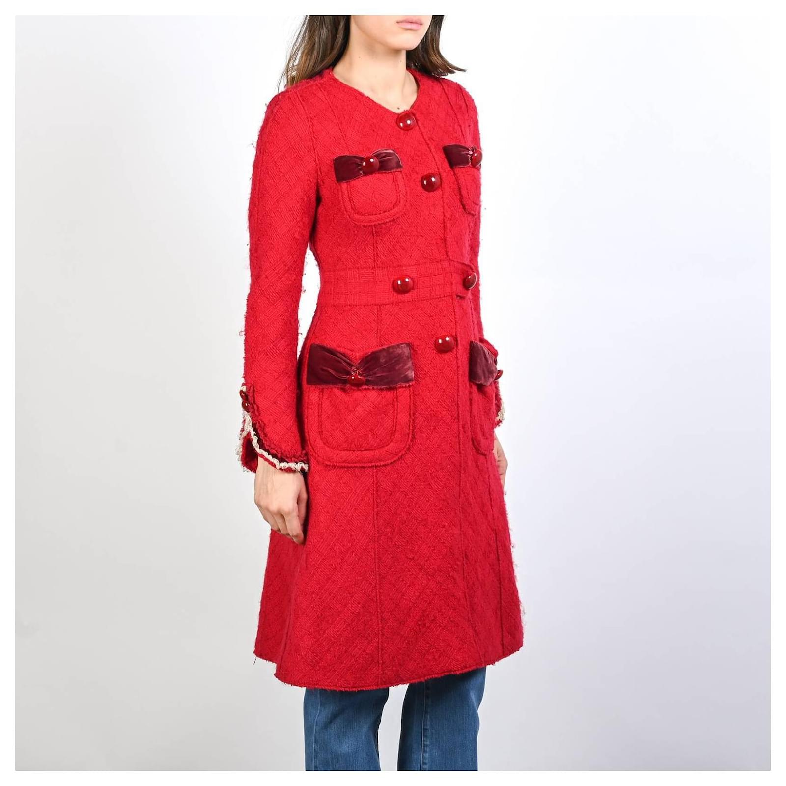 marc jacobs red coat