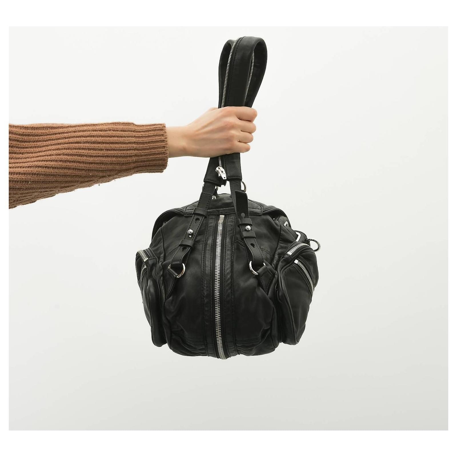 ALEXANDER WANG 革リュックバック Alexander wang レザーバックパック 黒 - メルカリ