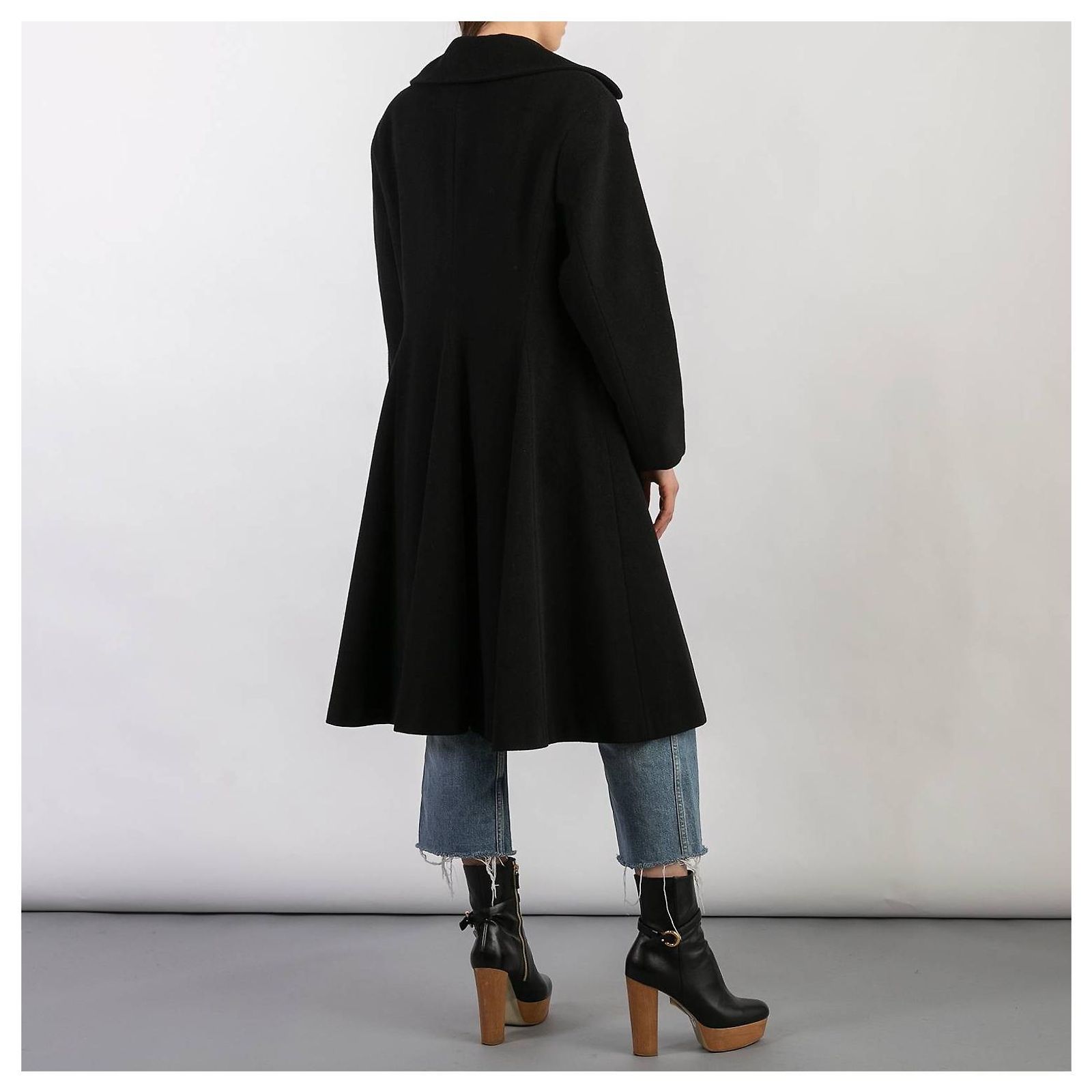 Robe Chemise Manteau ESCADA Taille 36 - Blanc En Ramie - Occasion Très Bon État