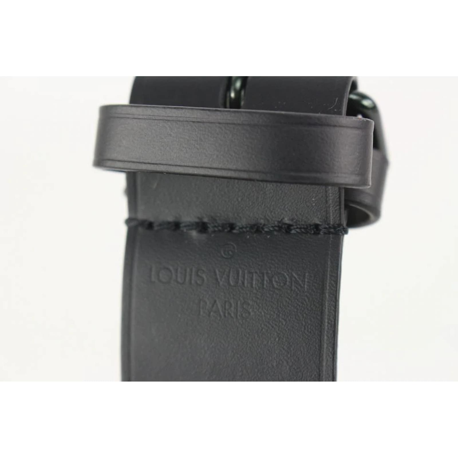 Louis Vuitton Limited Edition Black Hardware on Black Leather Poignet  ref.454338 - Joli Closet