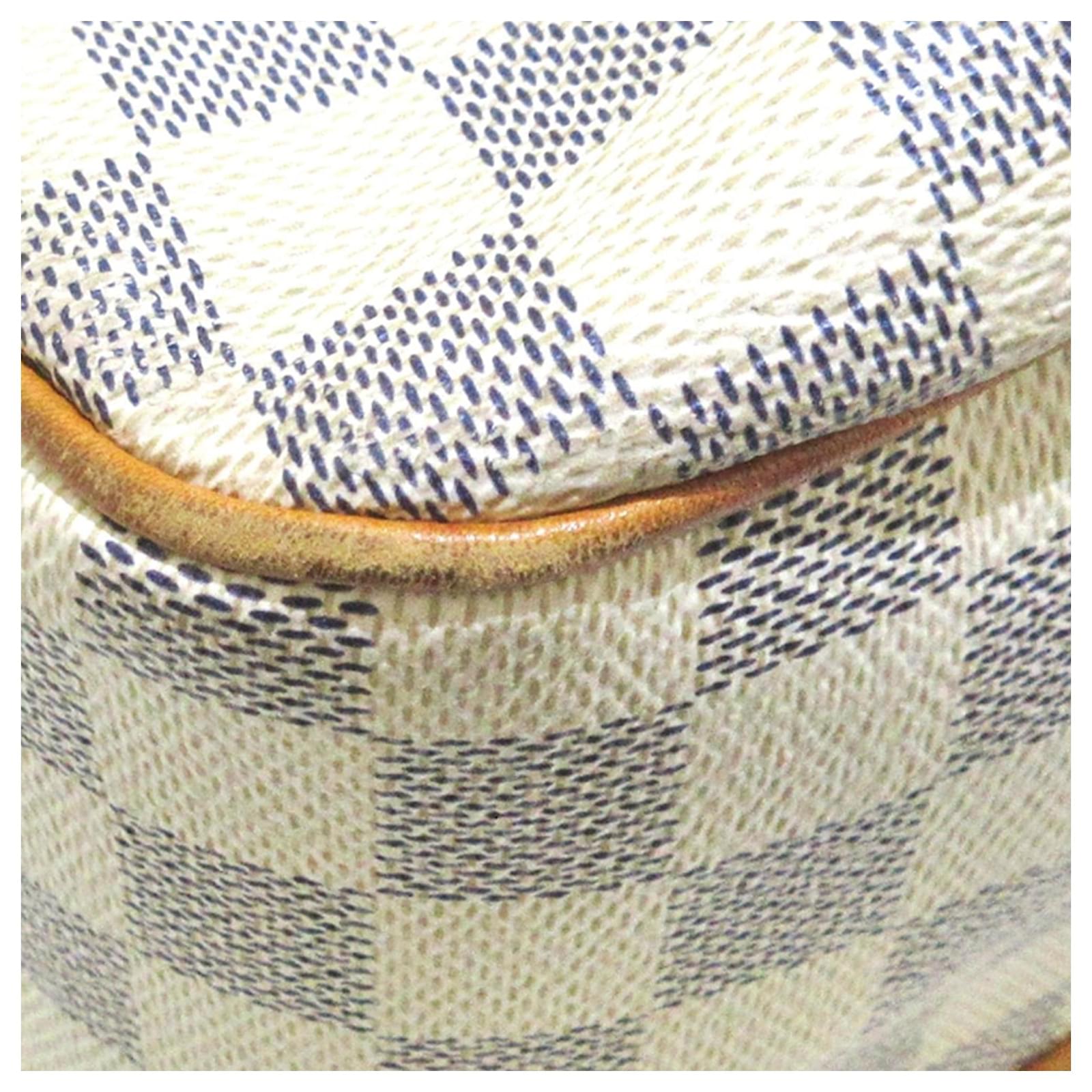 Louis Vuitton White Damier Azur Siracusa PM Cloth ref.924108 - Joli Closet