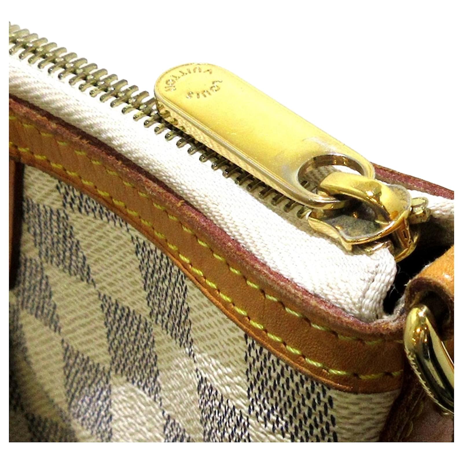 Louis Vuitton White Damier Azur Siracusa PM Cloth ref.924108 - Joli Closet