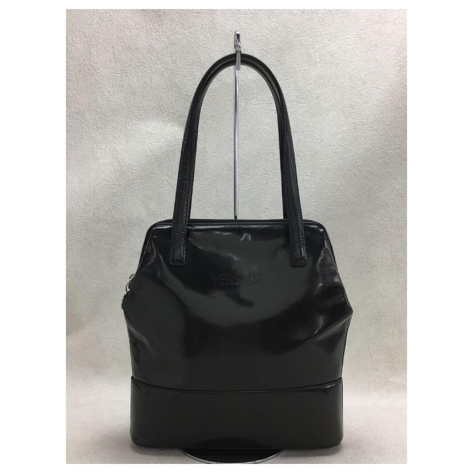 GIANNI VERSACE Clutch bag / PVC / BLK / plain Black ref.455047