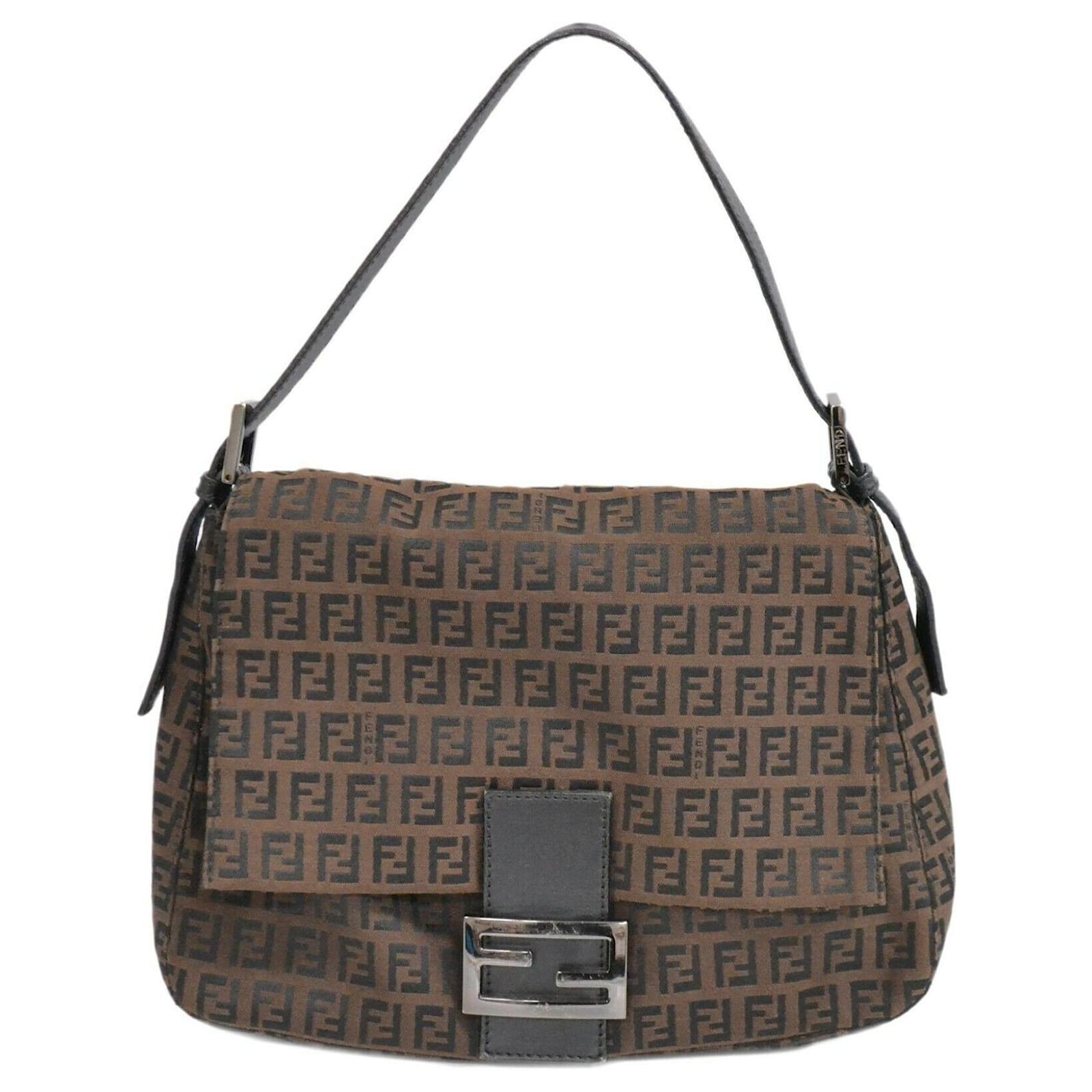 Fendi Mamma Baguette Brown Cloth ref.455415 - Joli Closet