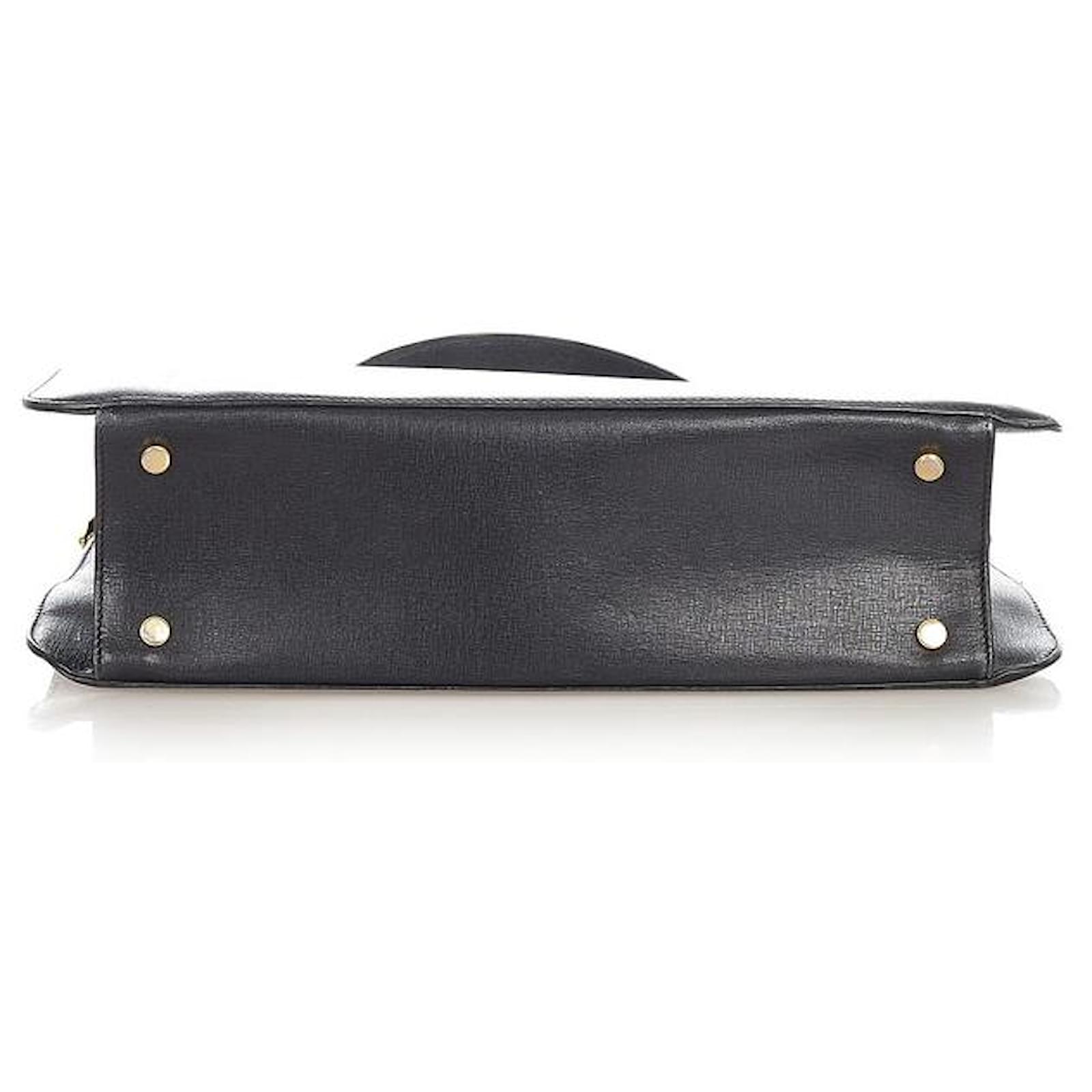 Salvatore Ferragamo Handbag Black Pony-style calfskin ref.455454 - Joli ...