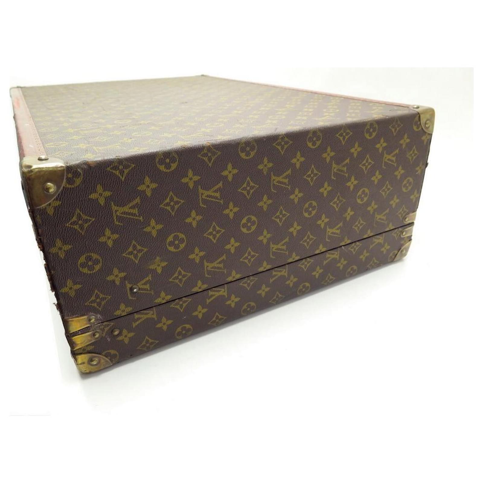 LOUIS VUITTON TRUNK ALZER SUITCASE 70 CANVAS MONOGRAM STICKERS