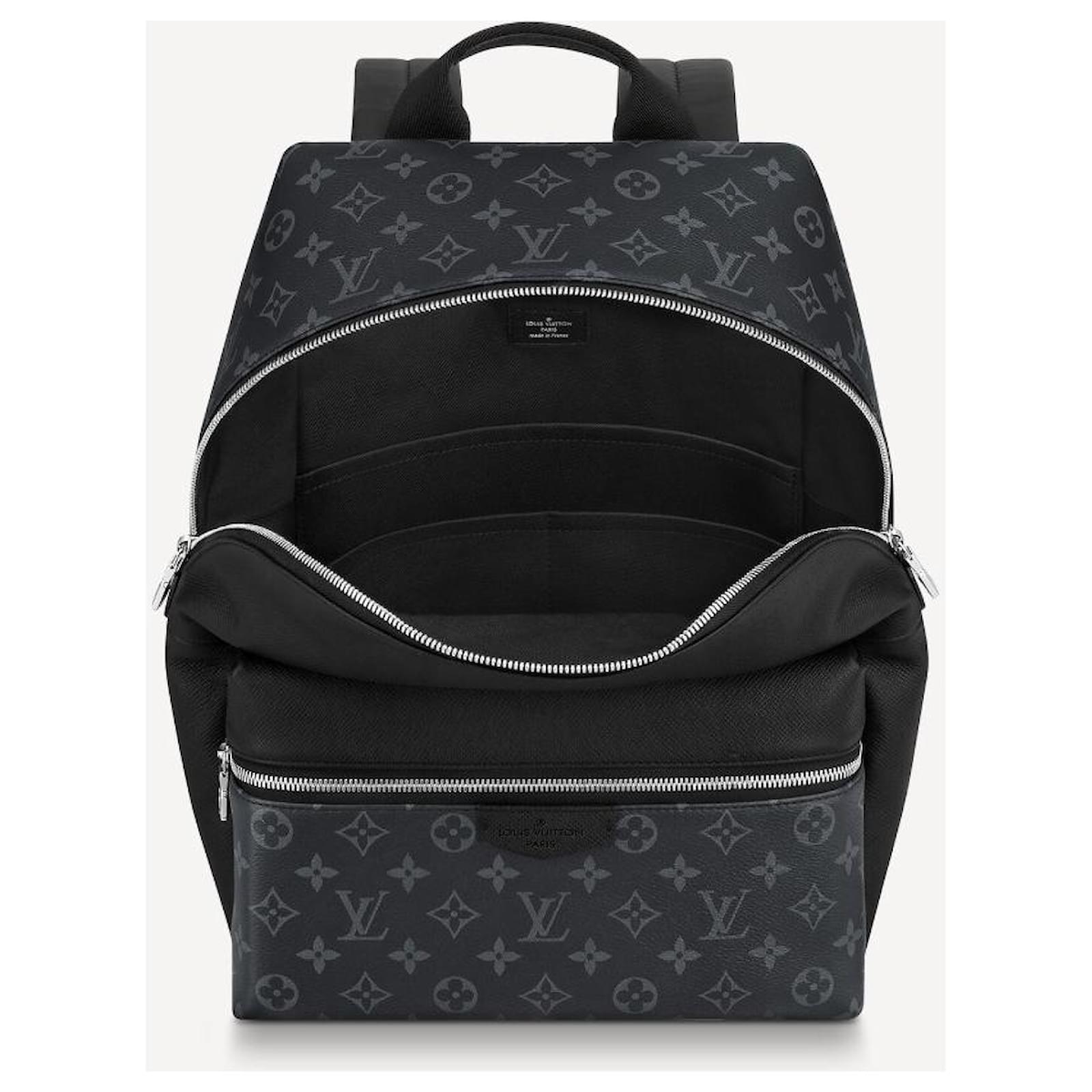 Louis Vuitton LV Discovery backpack Taigarama Black Leather ref.456079 -  Joli Closet