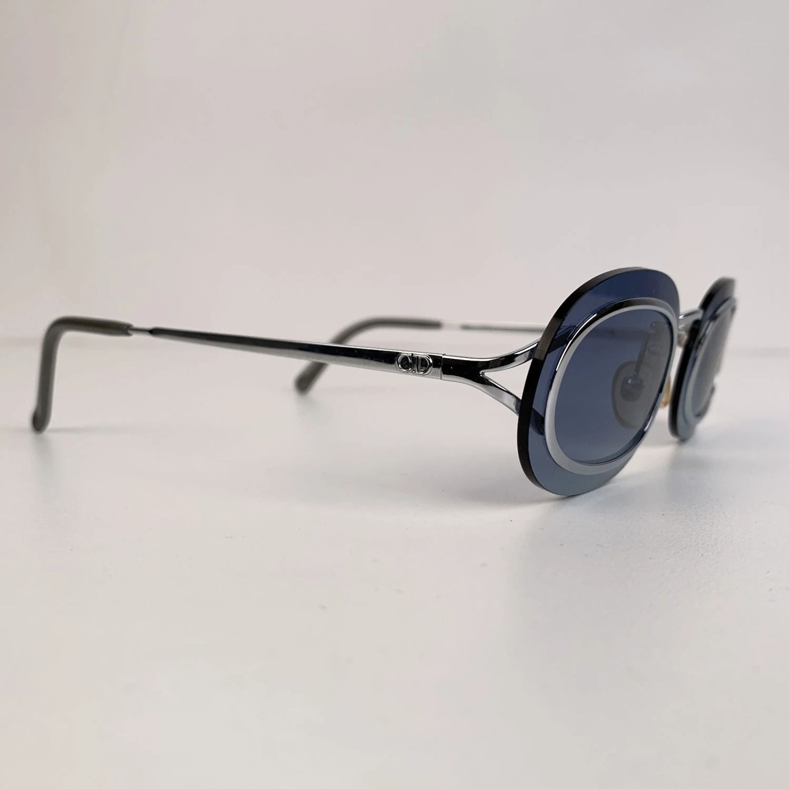 Christian Dior Vintage Silver Metal 2970 Sunglasses 53/16 