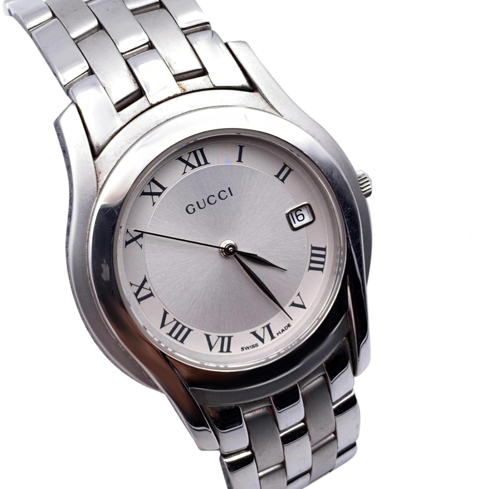 gucci 5500m stainless steel