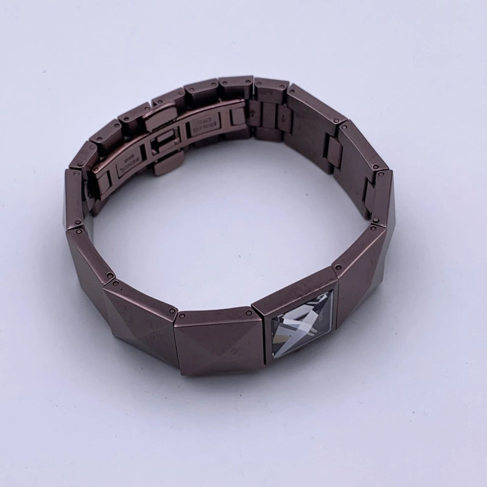 Fendi Brown Stainless Steel Pyramid 4260 L Wrist Watch ref  display picture 2