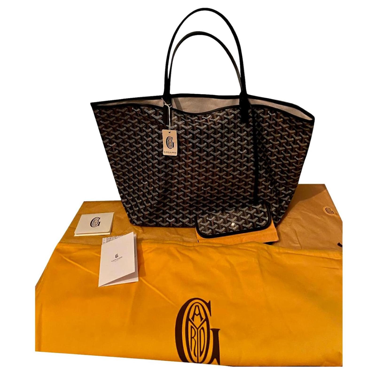 GOYARD SAINT LOUIS GM Tote Bag Pouch Yellow Shopping Purse Unisex