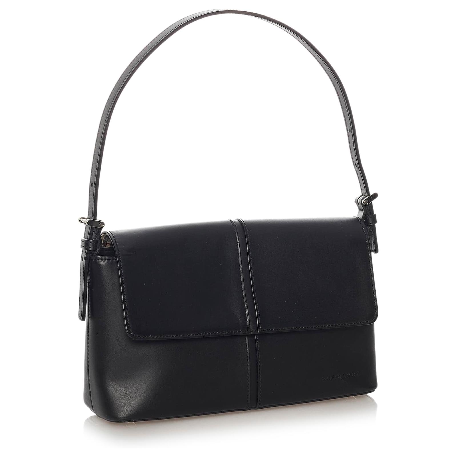 Burberry Black Leather Shoulder Bag Pony-style calfskin ref.457425 ...