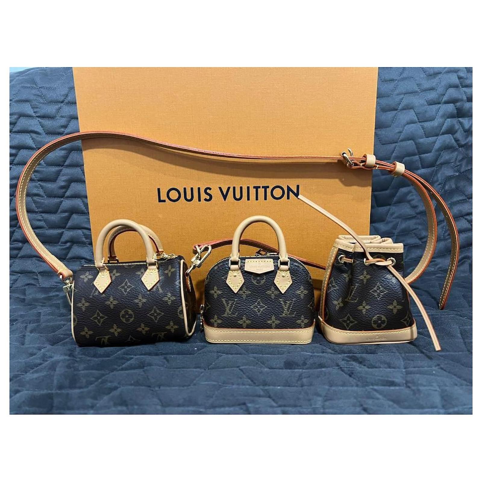 Louis Vuitton Trio Mini Icones Monogram Bag Brown in Coated Canvas