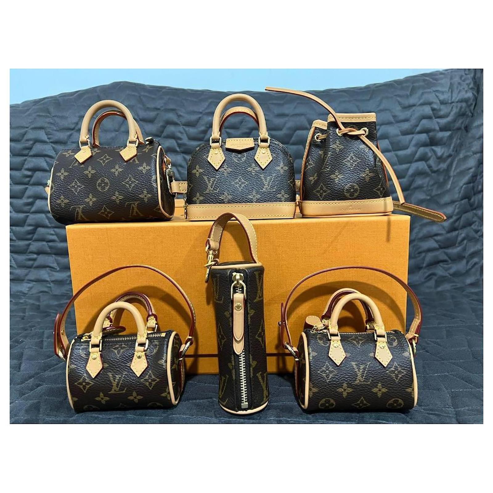 Louis Vuitton Trio Mini Icônes Cuir Marron ref.458120 - Joli Closet
