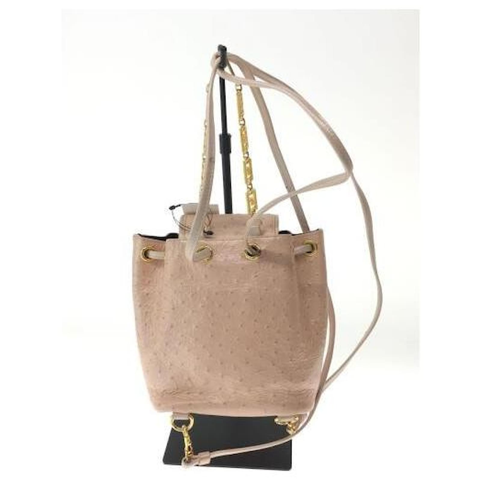 Gianni Versace Backpacks Pink Leather ref.458090 - Joli Closet