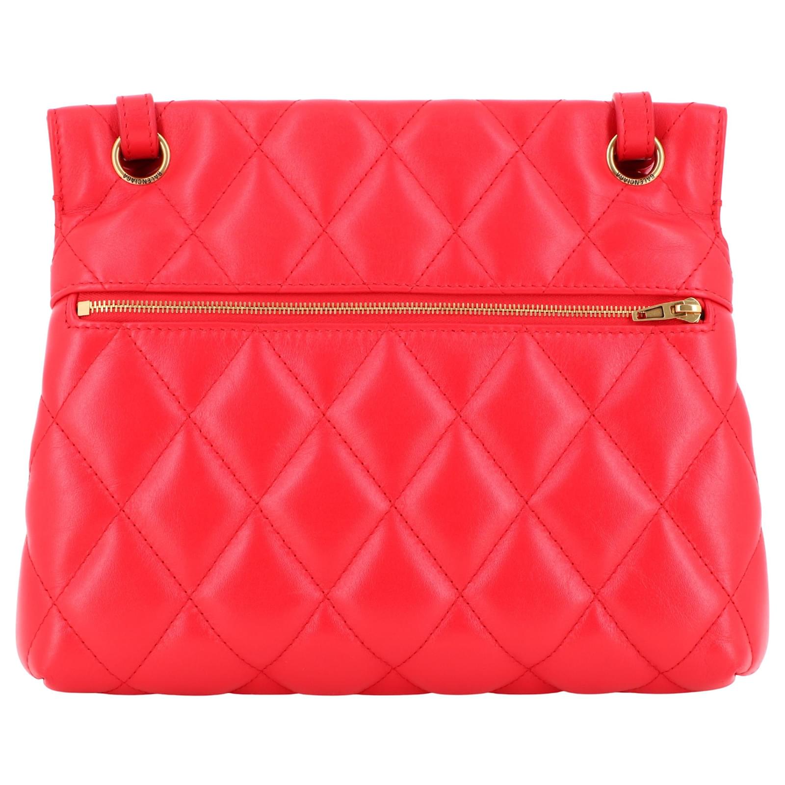 Balenciaga Shoulder bag Red Leather ref.458397 Joli Closet