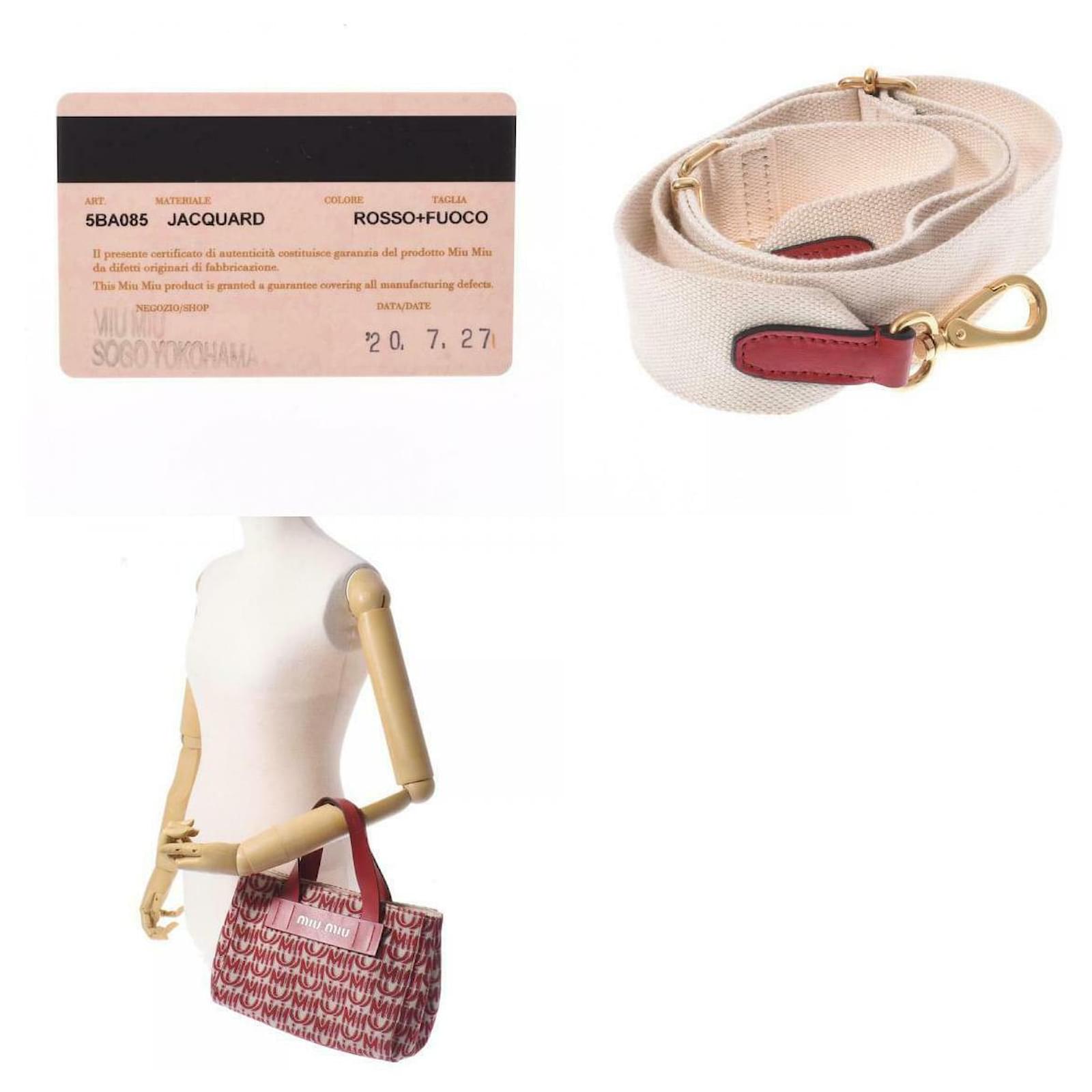 Miu Miu Handbag Red Cloth ref.458398 - Joli Closet