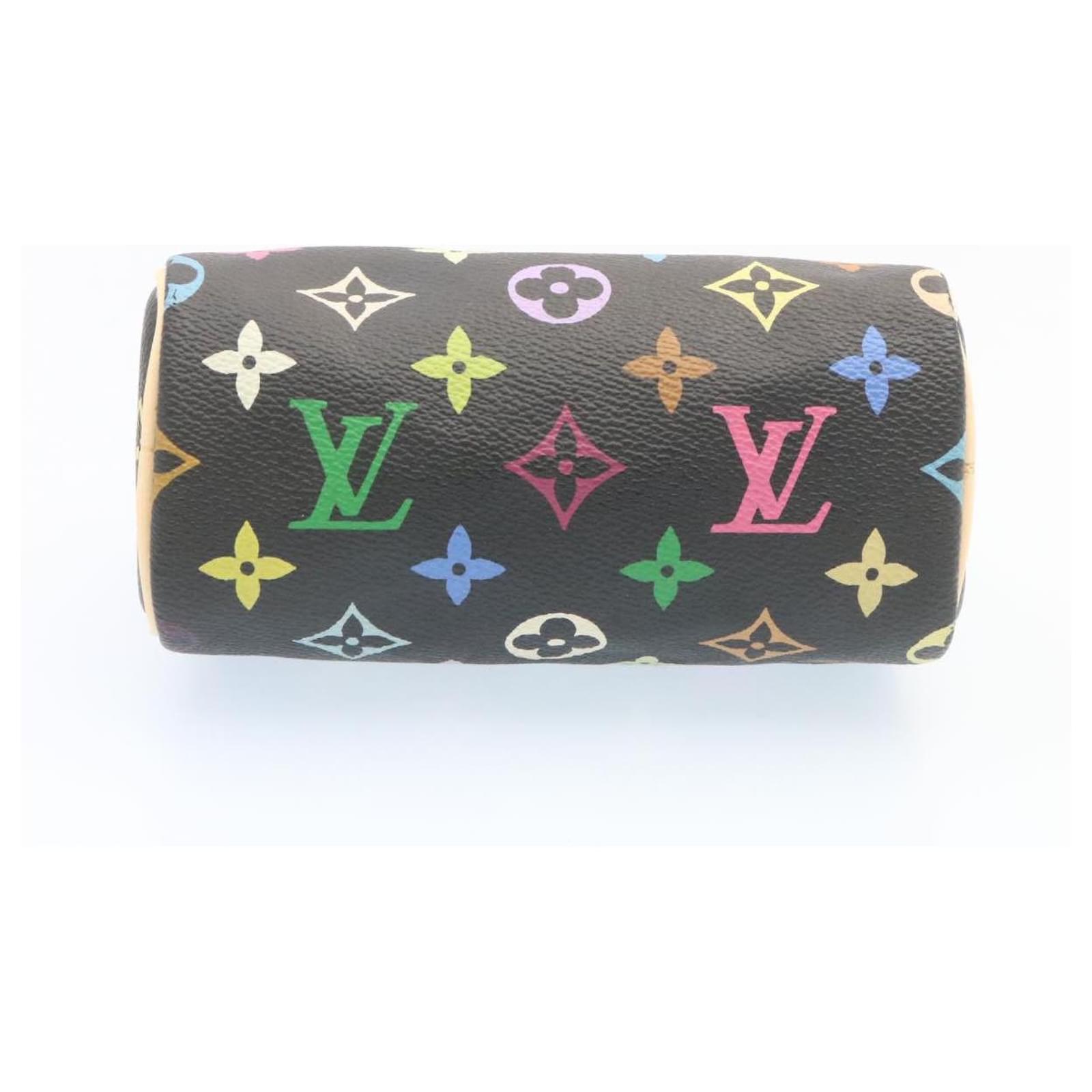 LOUIS VUITTON Monogram Multicolor Mini Speedy Hand Bag Black M92644 auth  26986 ref.459009 - Joli Closet