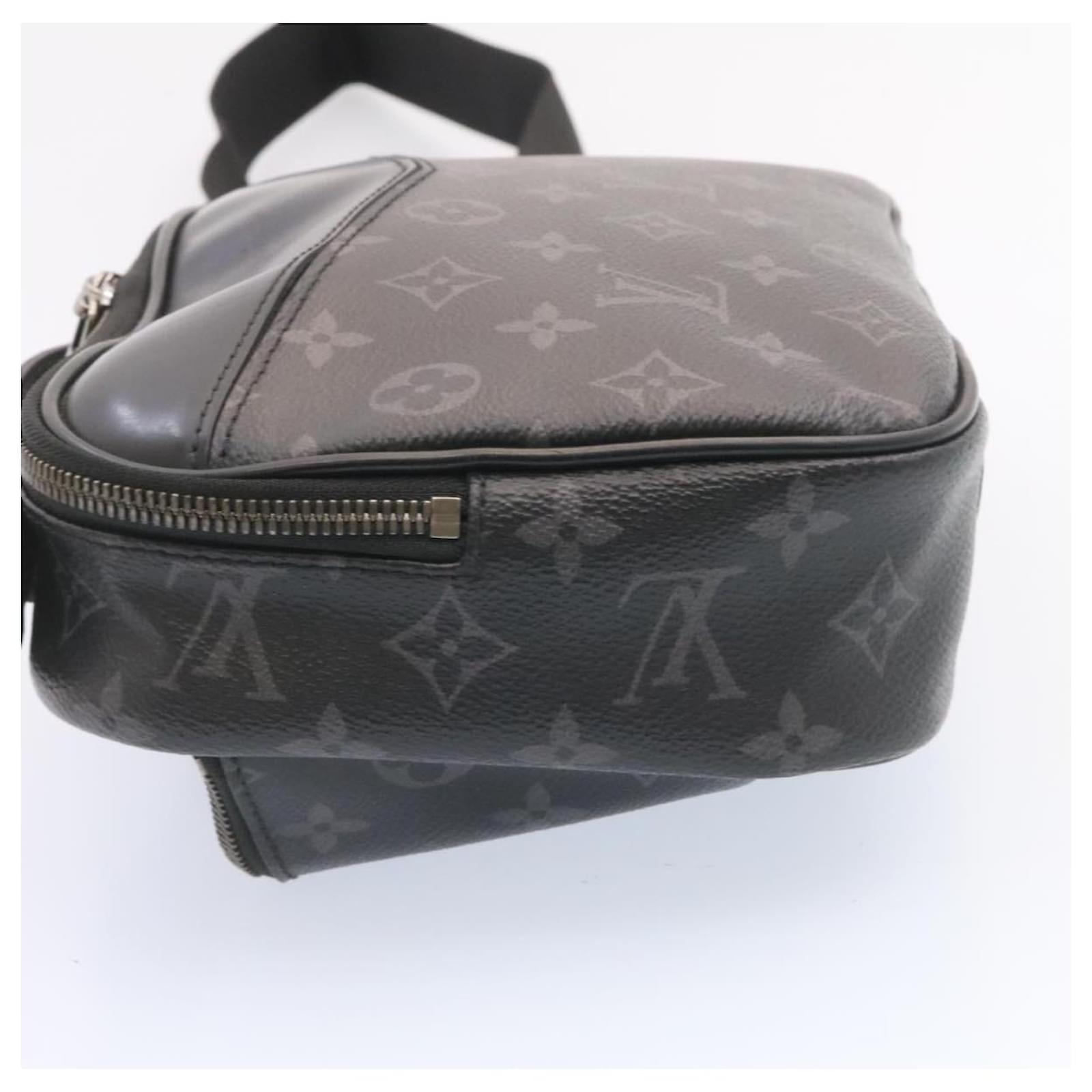 LOUIS VUITTON Monogram Eclipse Bum bag body bag Black M42906 LV