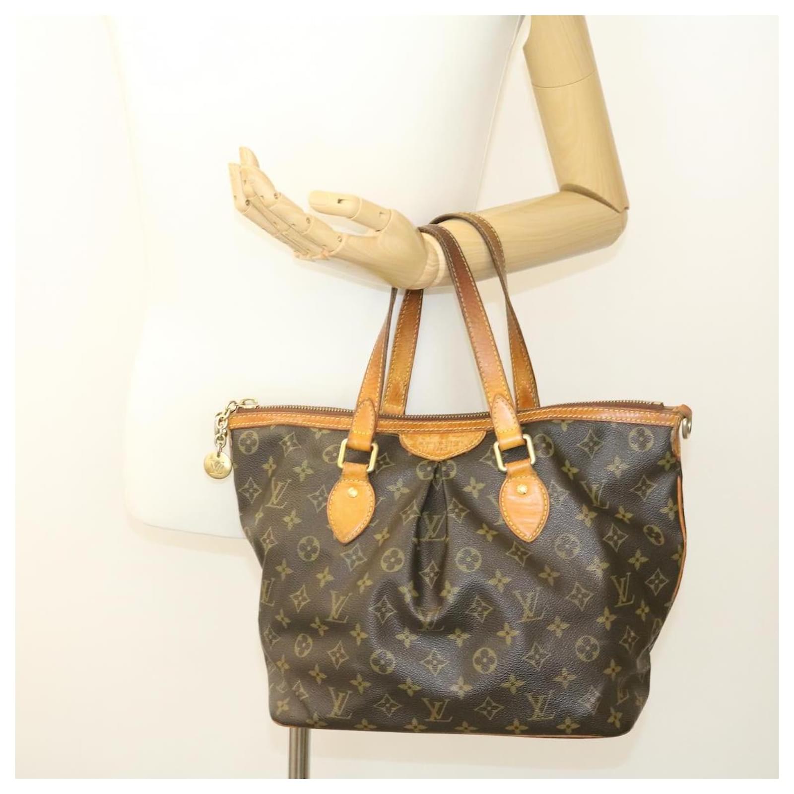 LOUIS VUITTON Monogram Palermo PM Tote Bag M40145 LV Auth 23375 Cloth  ref.335436 - Joli Closet