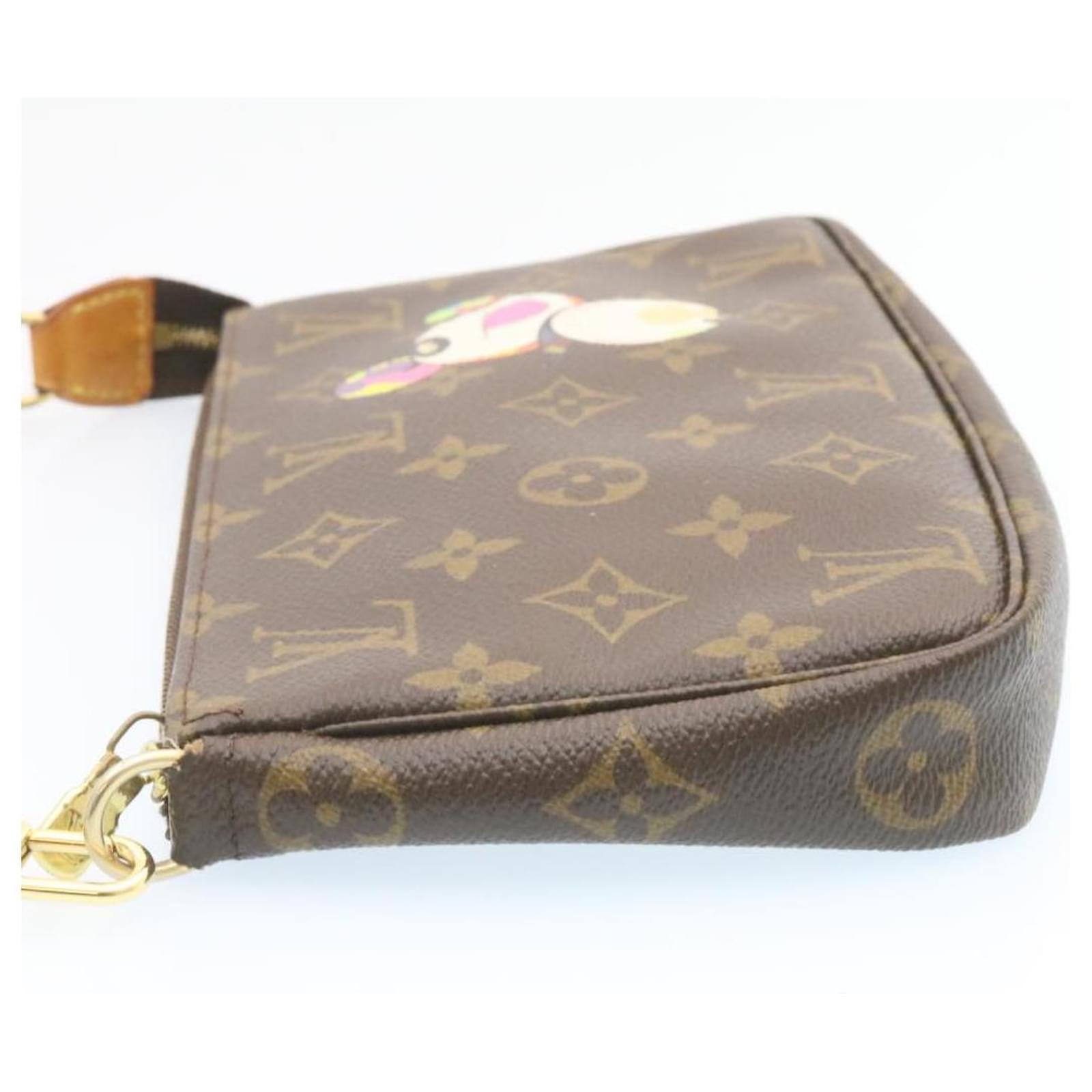 AUTH LOUIS VUITTON M51981 Monogram panda Pochette Accessoires Accessory  pouch