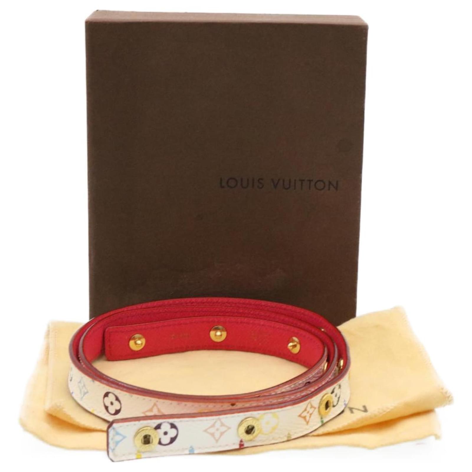 LOUIS VUITTON Monogram Multicolor Belt White LV Auth ar5567 ref.459397 -  Joli Closet