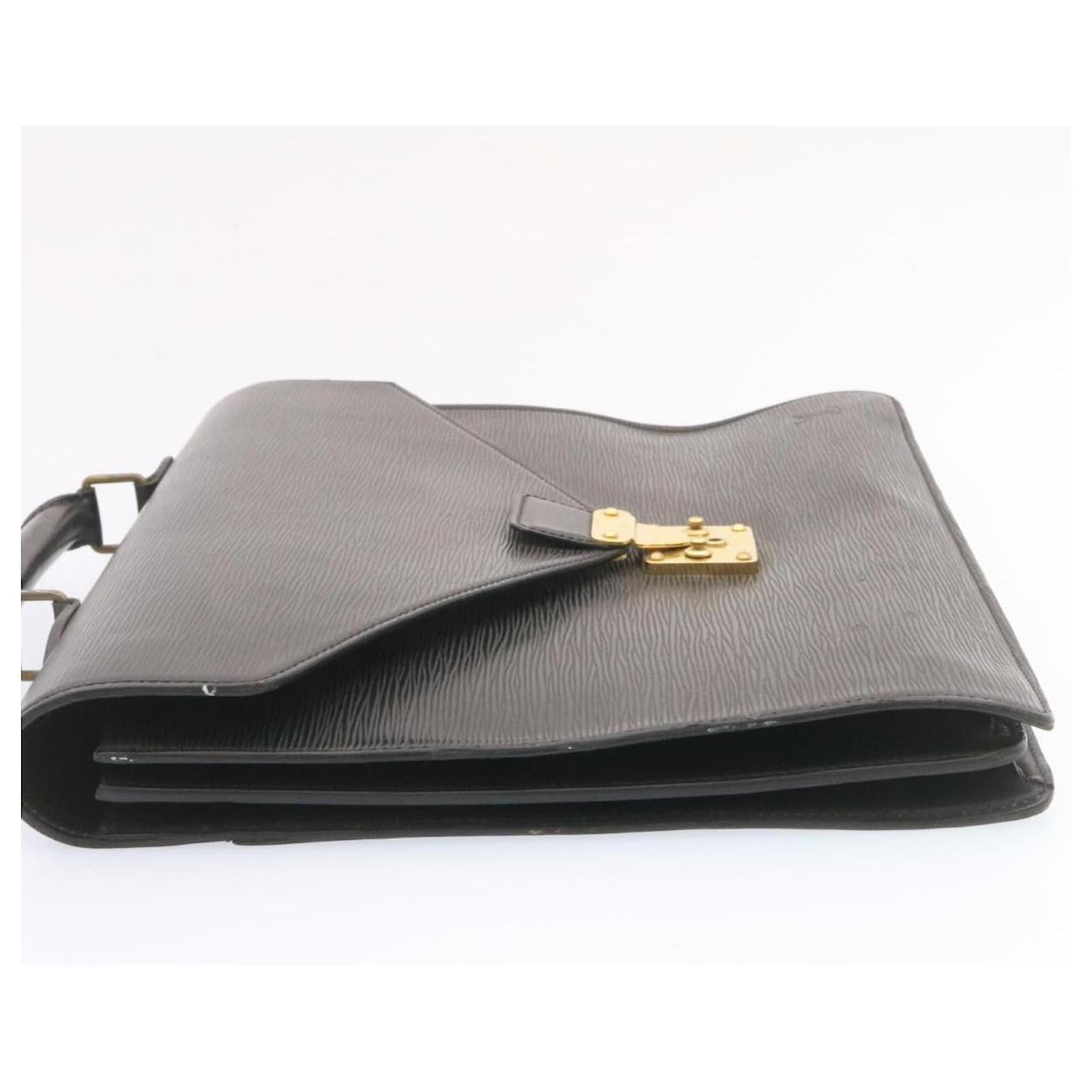LOUIS VUITTON Business bag M54422 Conseiller Epi Leather Black