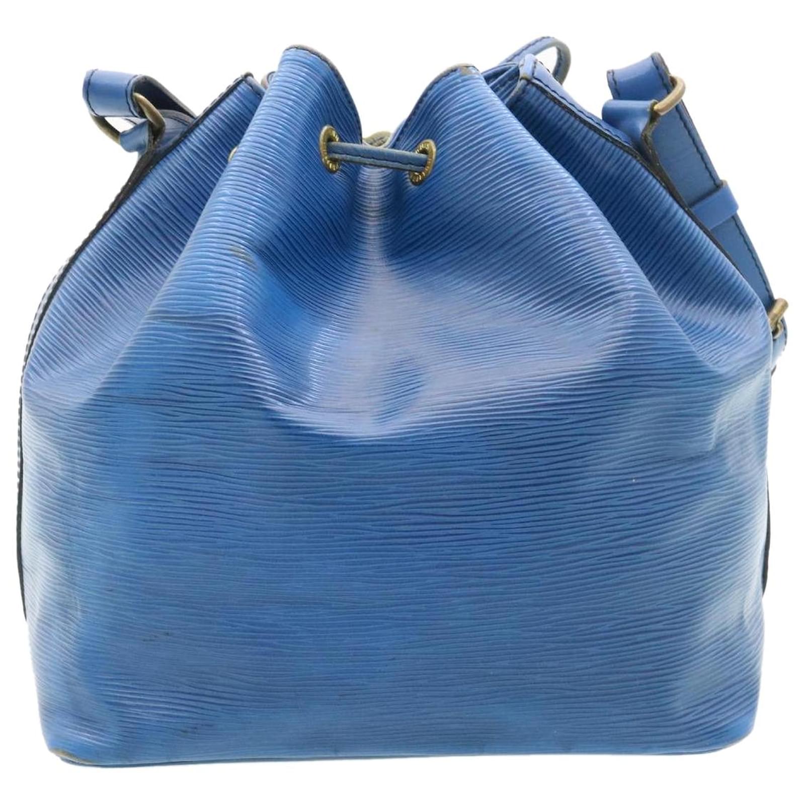 LOUIS VUITTON Epi Petit Noe Shoulder Bag Blue M44105 LV Auth ai182