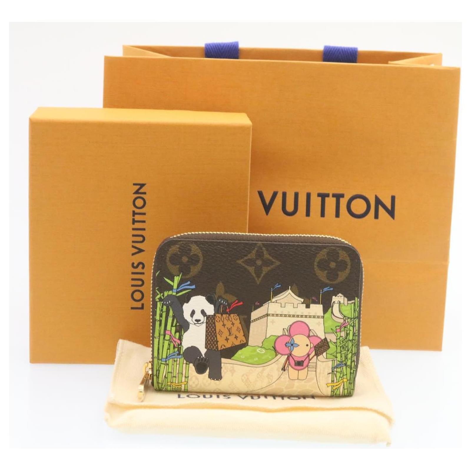 LOUIS VUITTON Catgram Card Case Orange M63900 LV Auth 28600