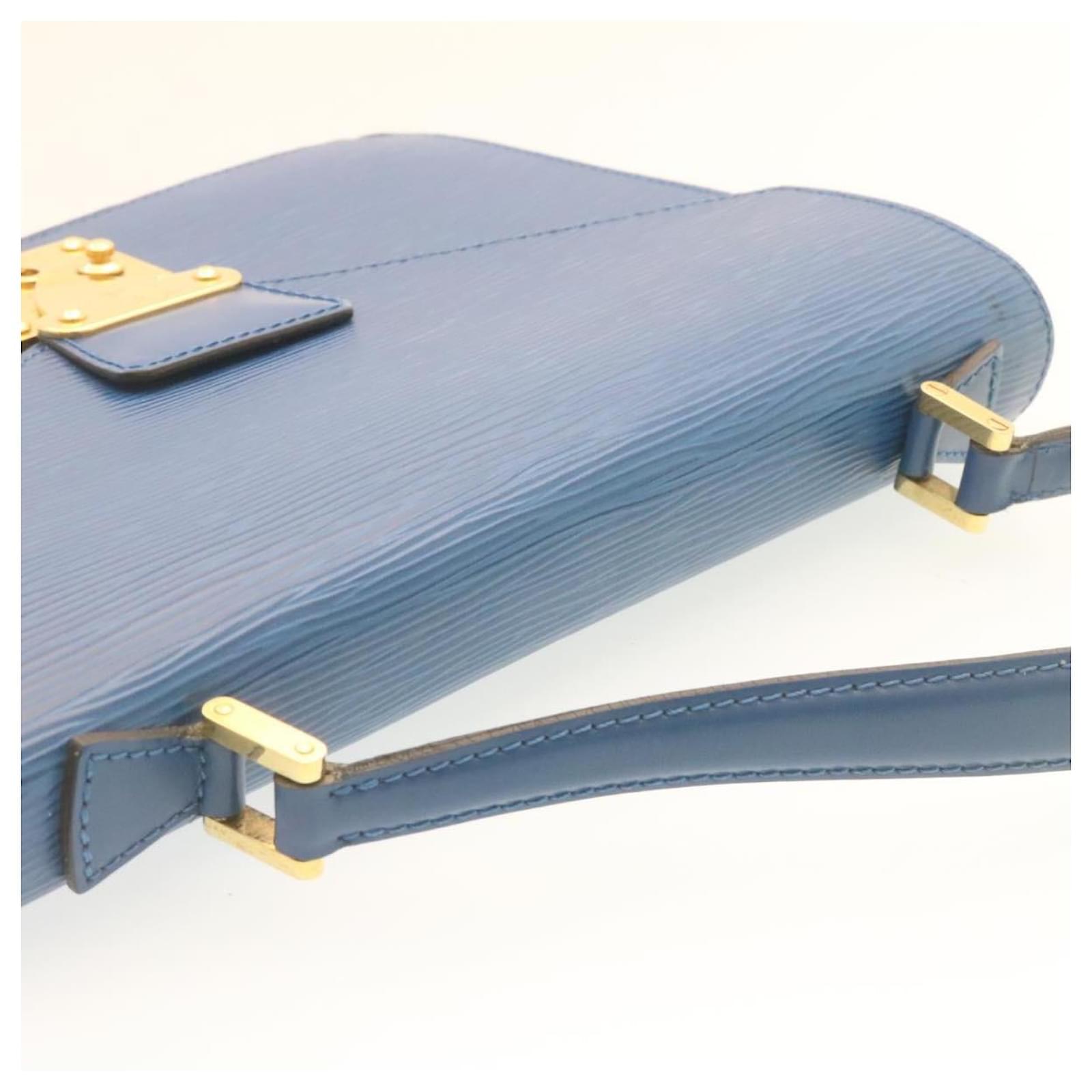 LOUIS VUITTON Epi Concorde Hand Bag Blue M521325 LV Auth 27920 Leather  ref.459736 - Joli Closet