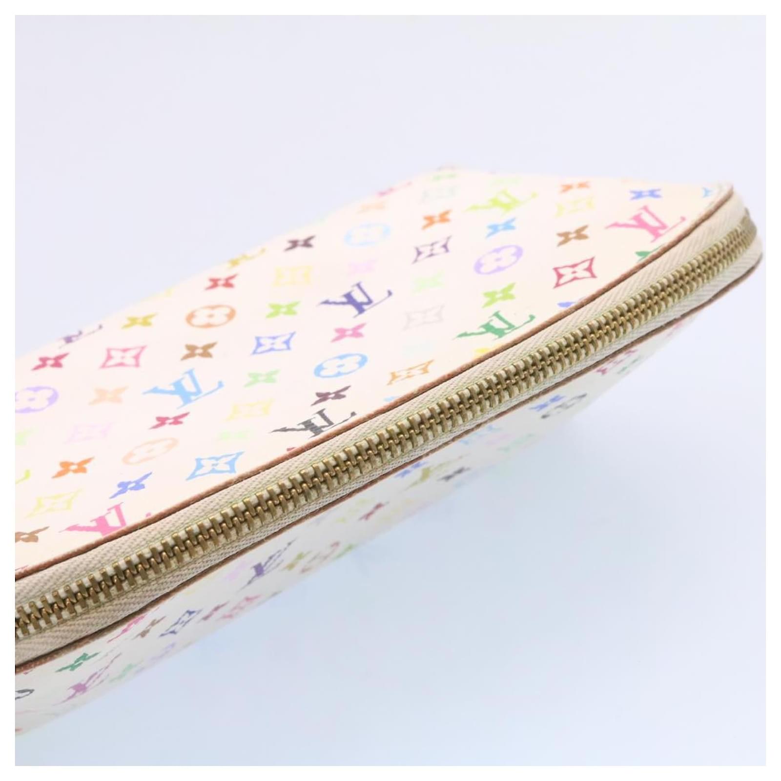 LOUIS VUITTON Monogram Multicolor Pochette Cosmetic Pouch M47354 LV Auth  yk2881 White ref.459846 - Joli Closet