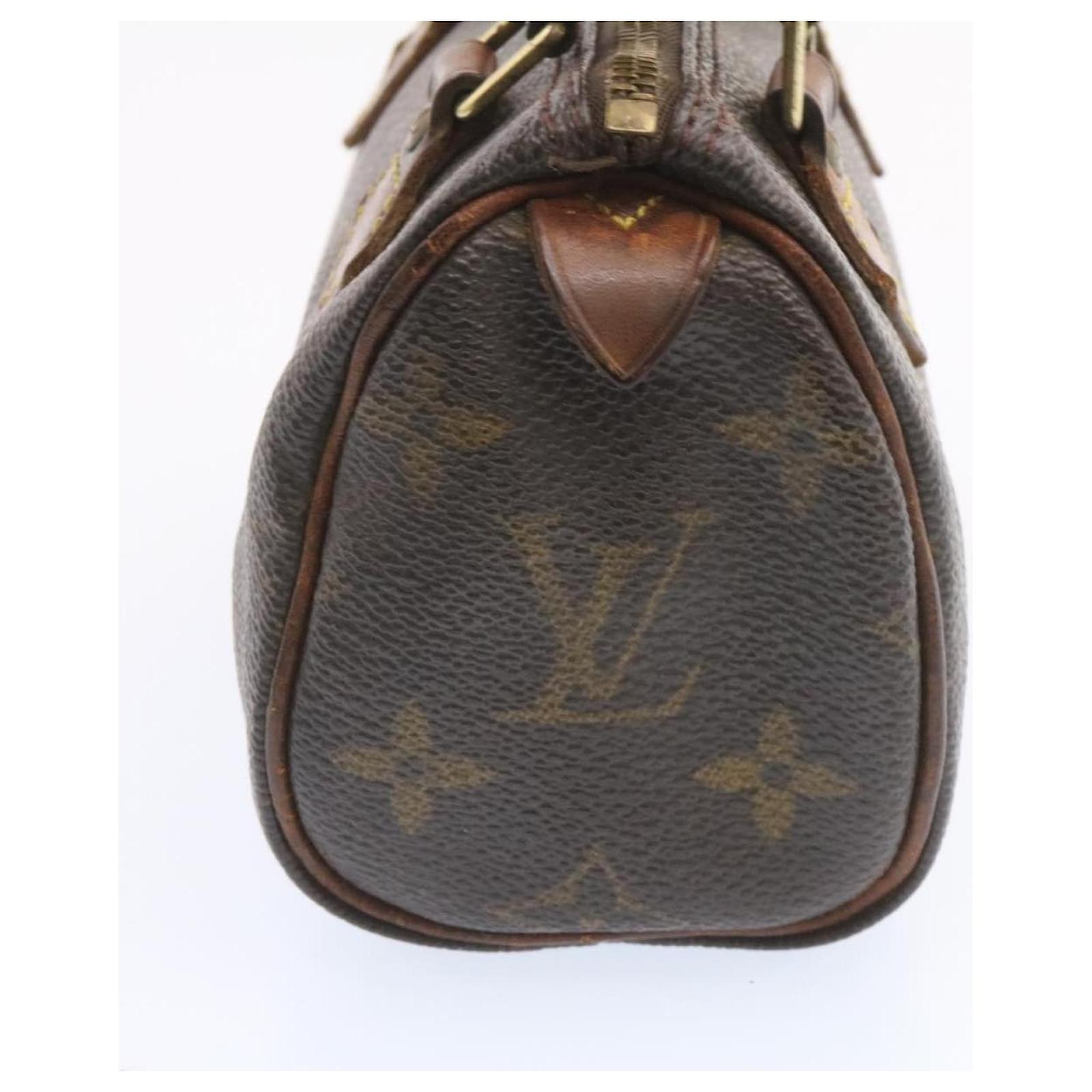LOUIS VUITTON Mini Speedy Hand Bag 2way Monogram Crossbody Strap M41534