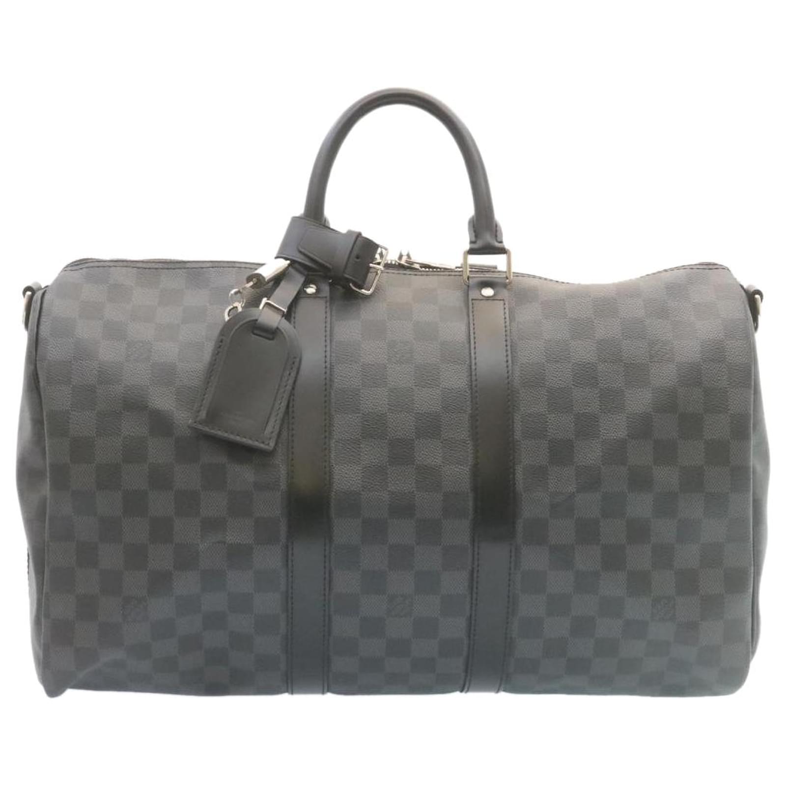 Louis Vuitton Keepall Bandouliere 45 Damier Graphite Boston Bag