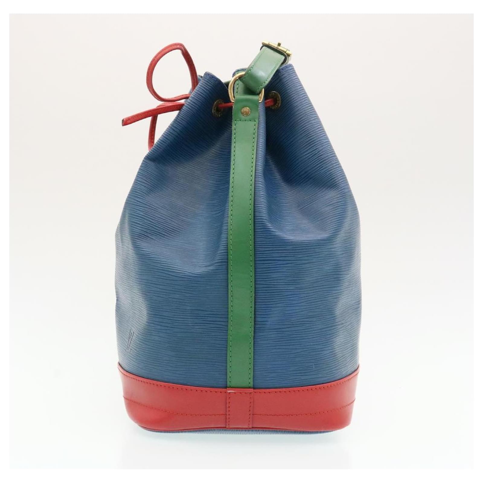 LOUIS VUITTON Epi Noe Tricolor Shoulder Bag Red Blue Green M44082