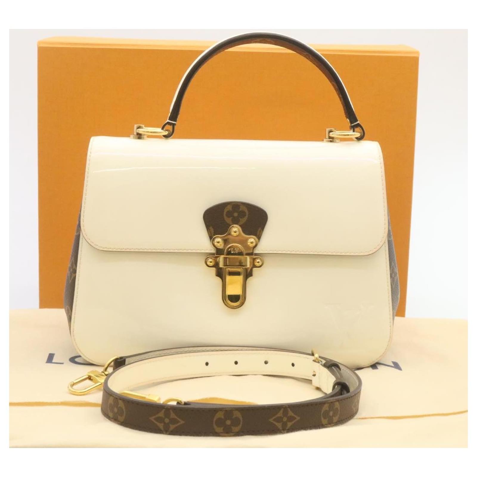 LOUIS VUITTON Monogram Smooth Patent Cherry Wood Hand Bag M53352 LV Auth  nh303 White Patent leather ref.460558 - Joli Closet