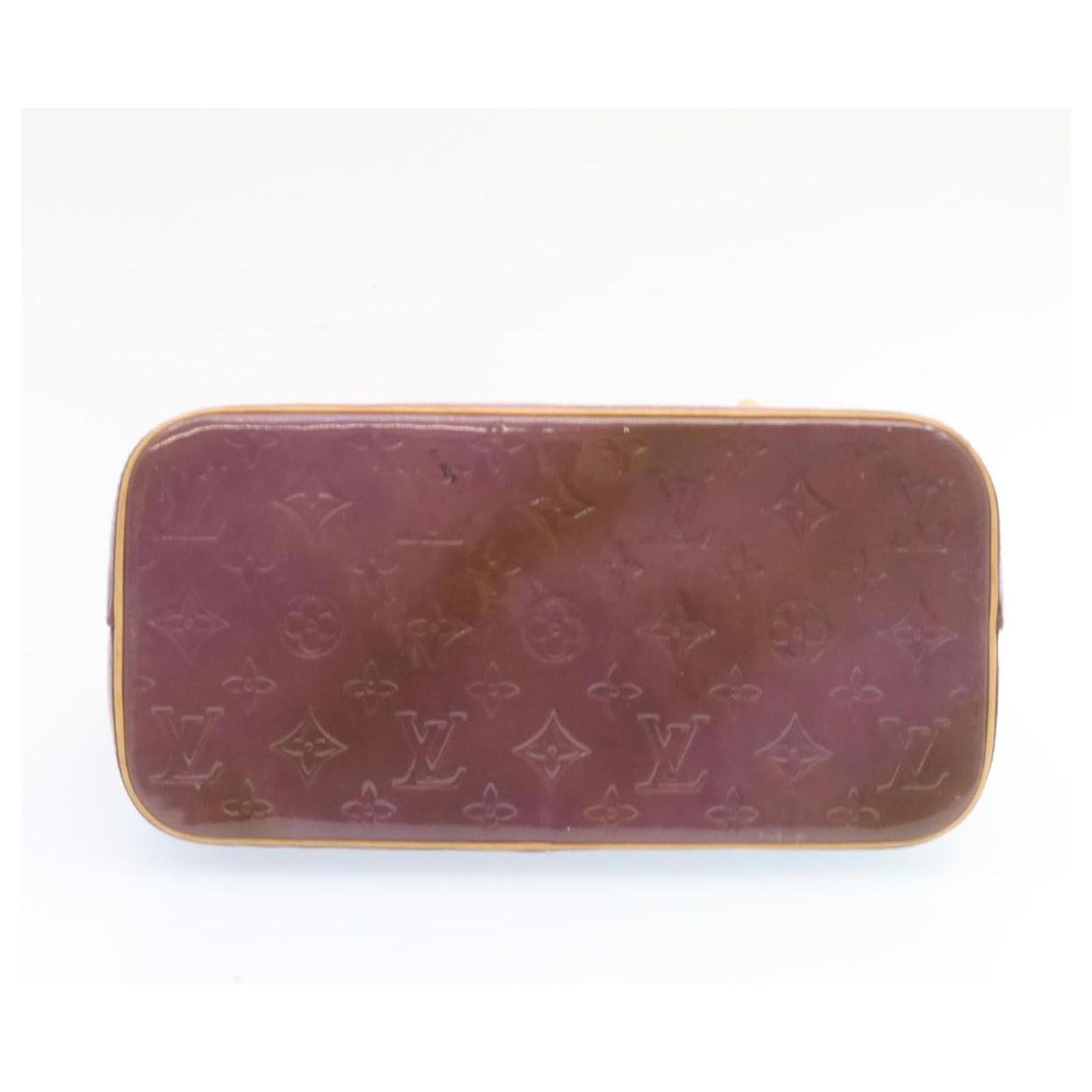 LOUIS VUITTON Monogram Vernis Houston Hand Bag Purple M91093 LV Auth 44124  Patent leather ref.955115 - Joli Closet