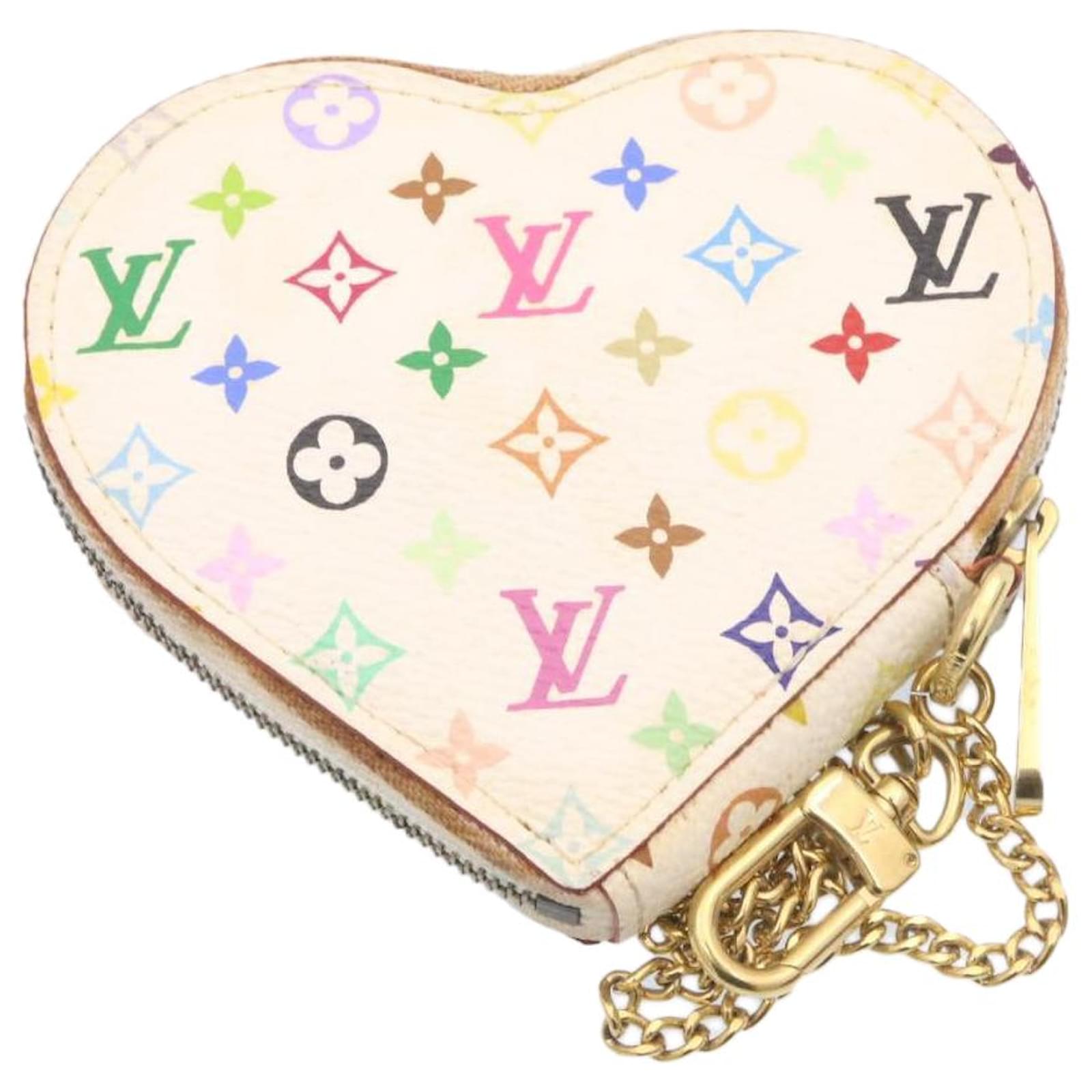 Auth Louis Vuitton Porte Monnaie Coeur Coin Purse Multicolor New from Japan  F/S