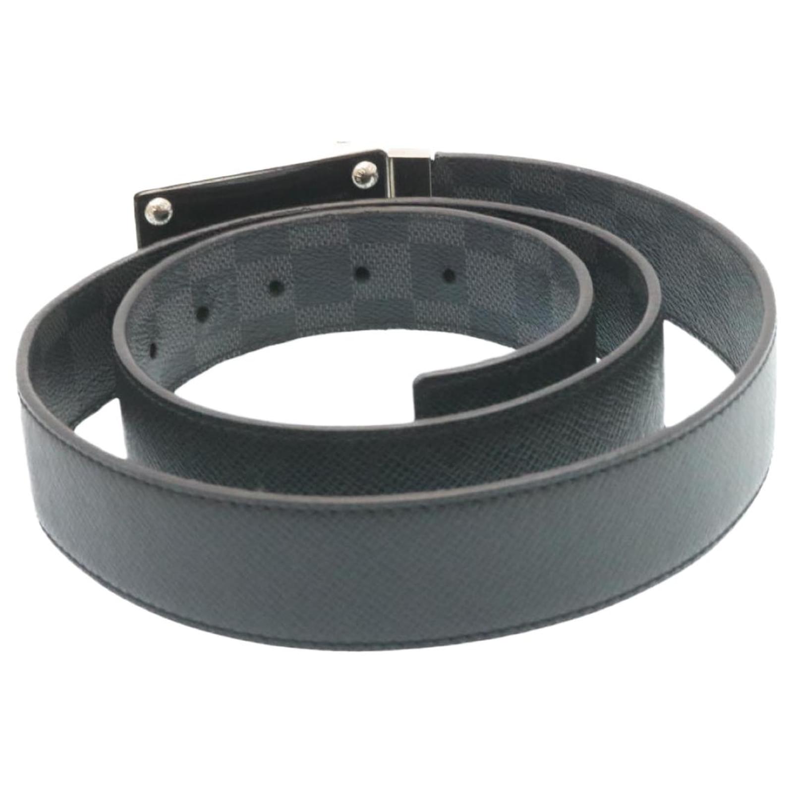 Louis Vuitton Belt (Mens Preowned Inventeur Buckle White LV Belt