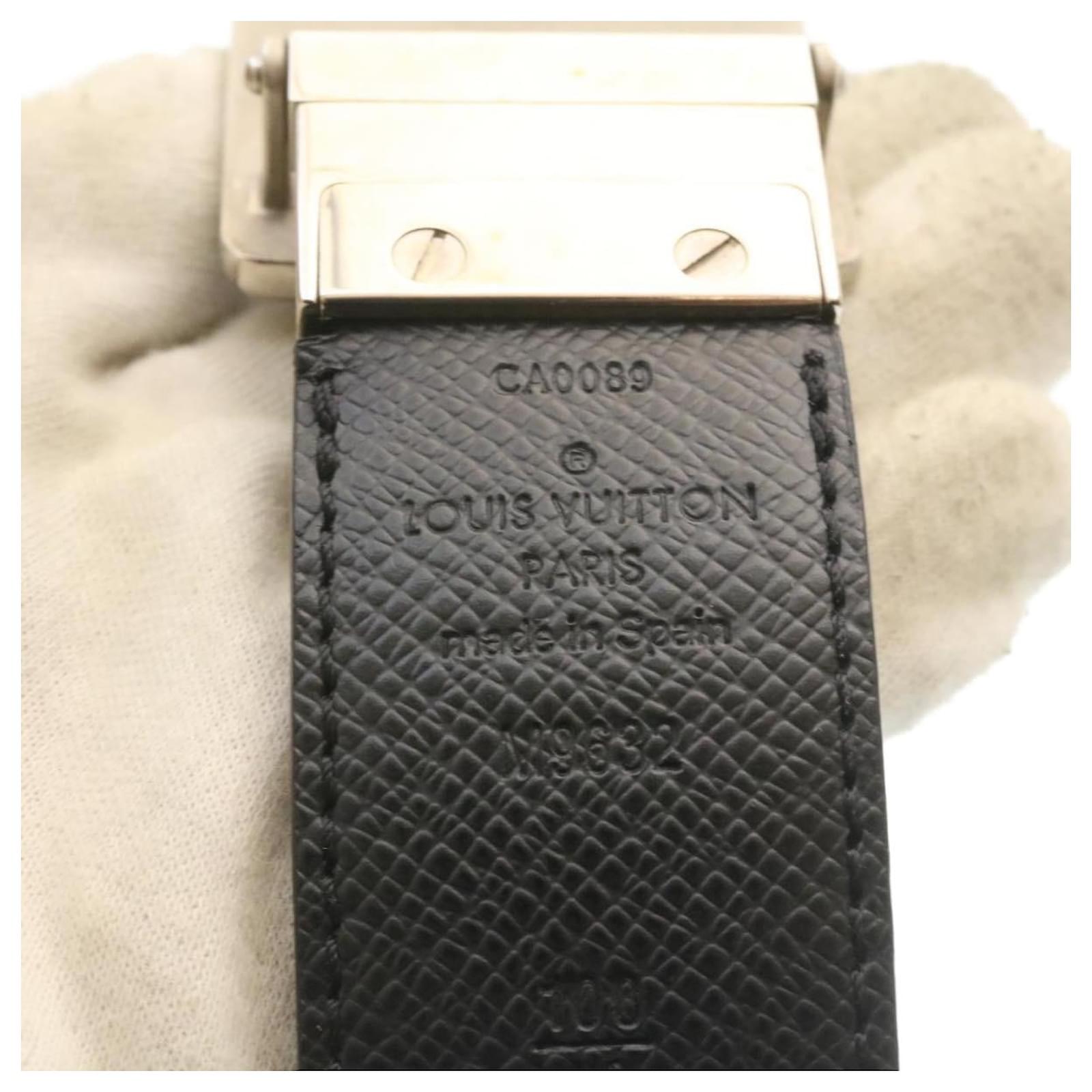 Louis Vuitton, Accessories, Lv Ceinture Inventeur Dam Graphite Belt