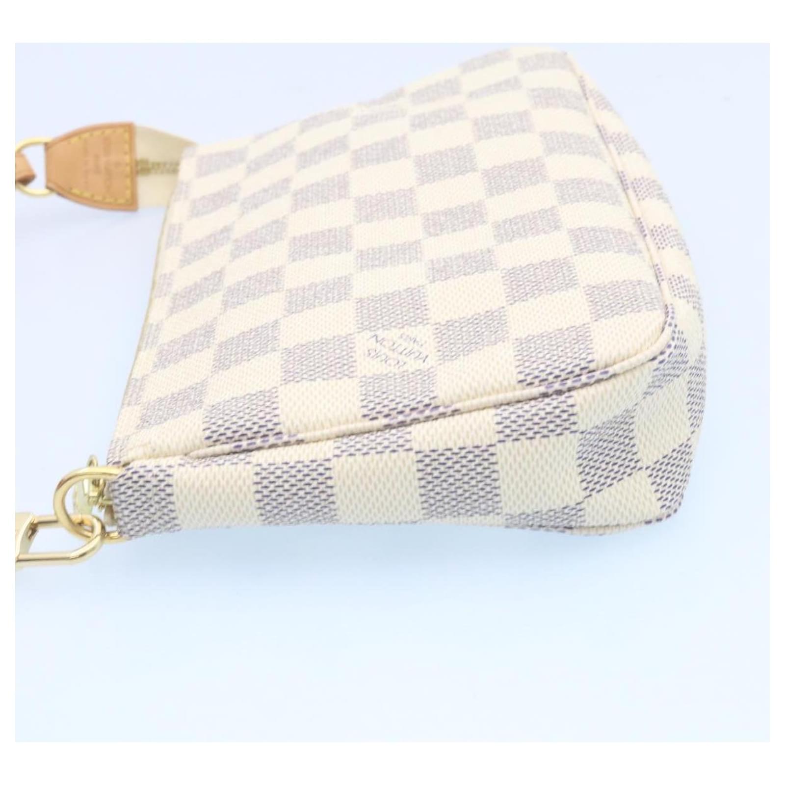 LOUIS VUITTON Damier Azur Pochette Accessoires Pouch N51986 LV Auth 27845  ref.461023 - Joli Closet