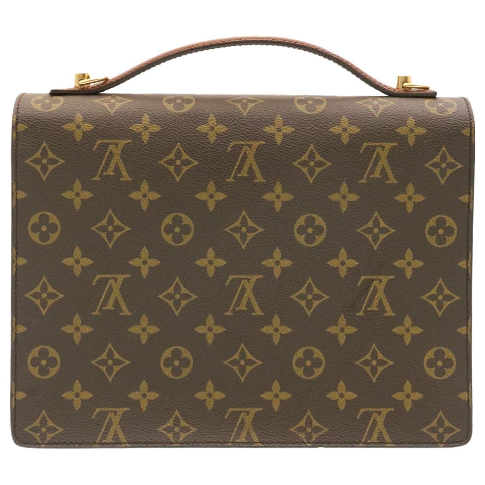 Louis Vuitton Monogram Monceau 2Way Hand Bag M51185 LV Auth 23950 Cloth  ref.368216 - Joli Closet