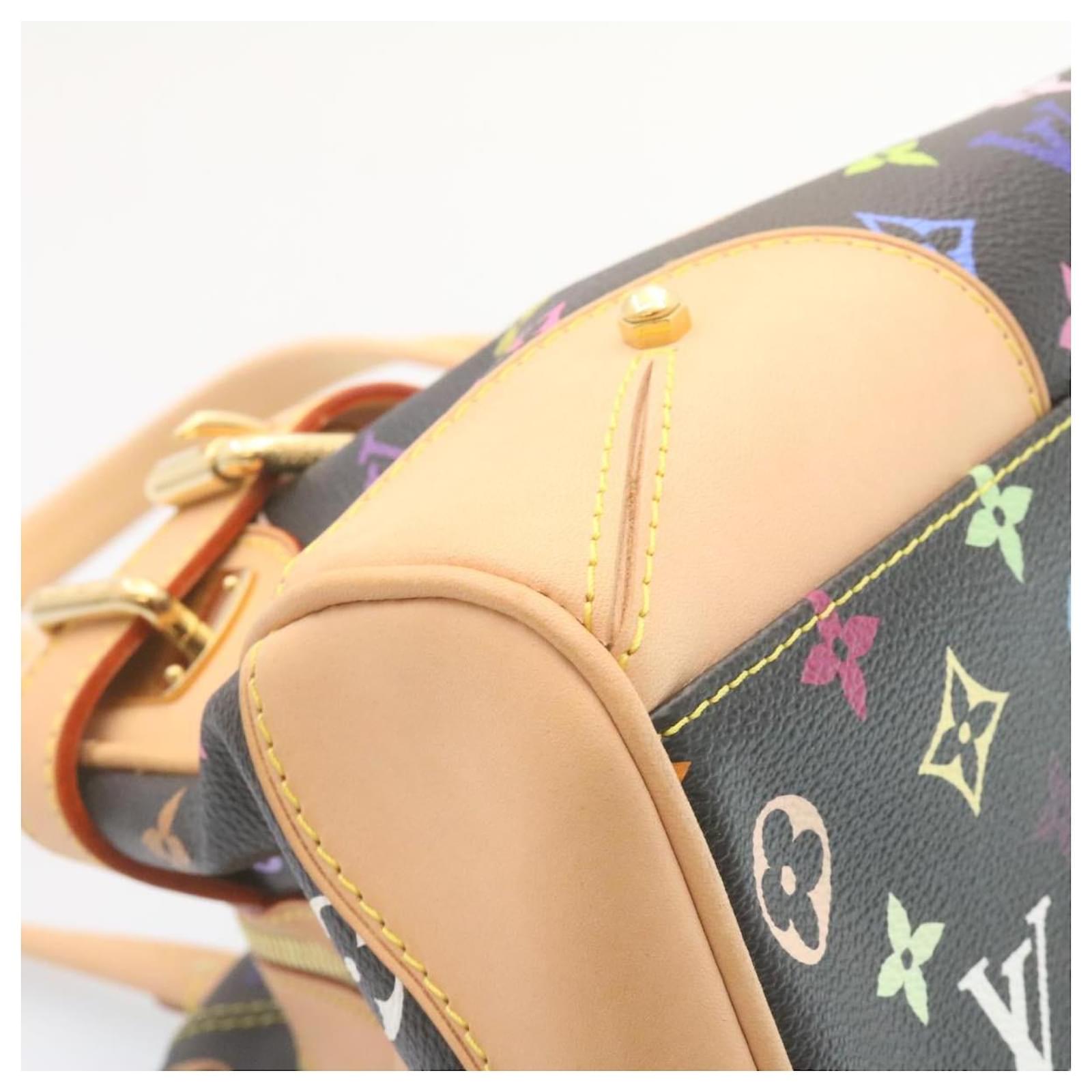 LOUIS VUITTON Black Monogram Multicolore Claudia Bag E4086