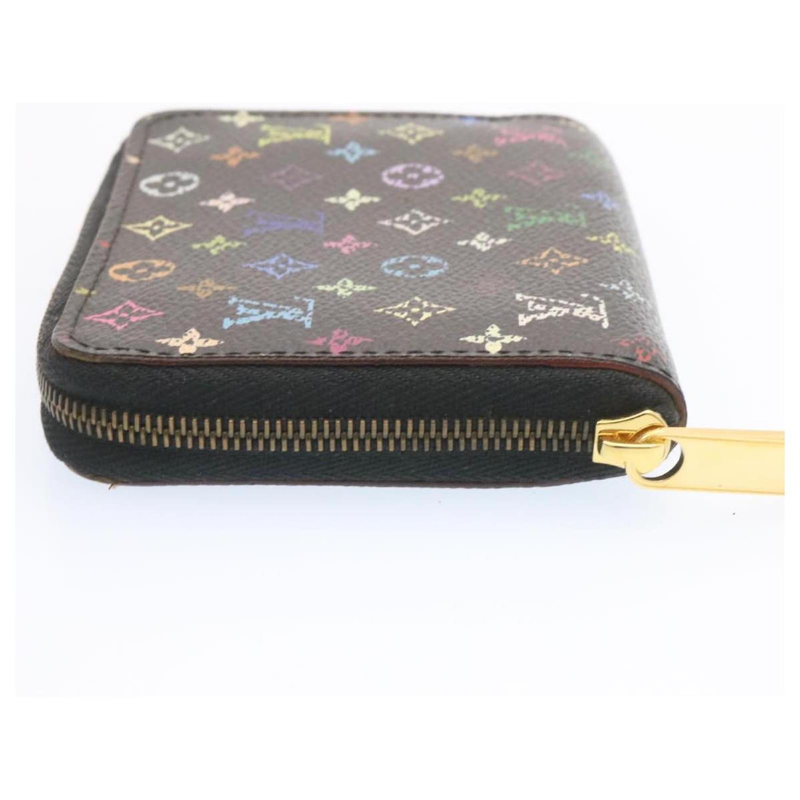 Louis Vuitton, Bags, Louis Vuitton Monogram Multicolor Zippy Coin Purse  Black M9374 Lv Auth Yk384