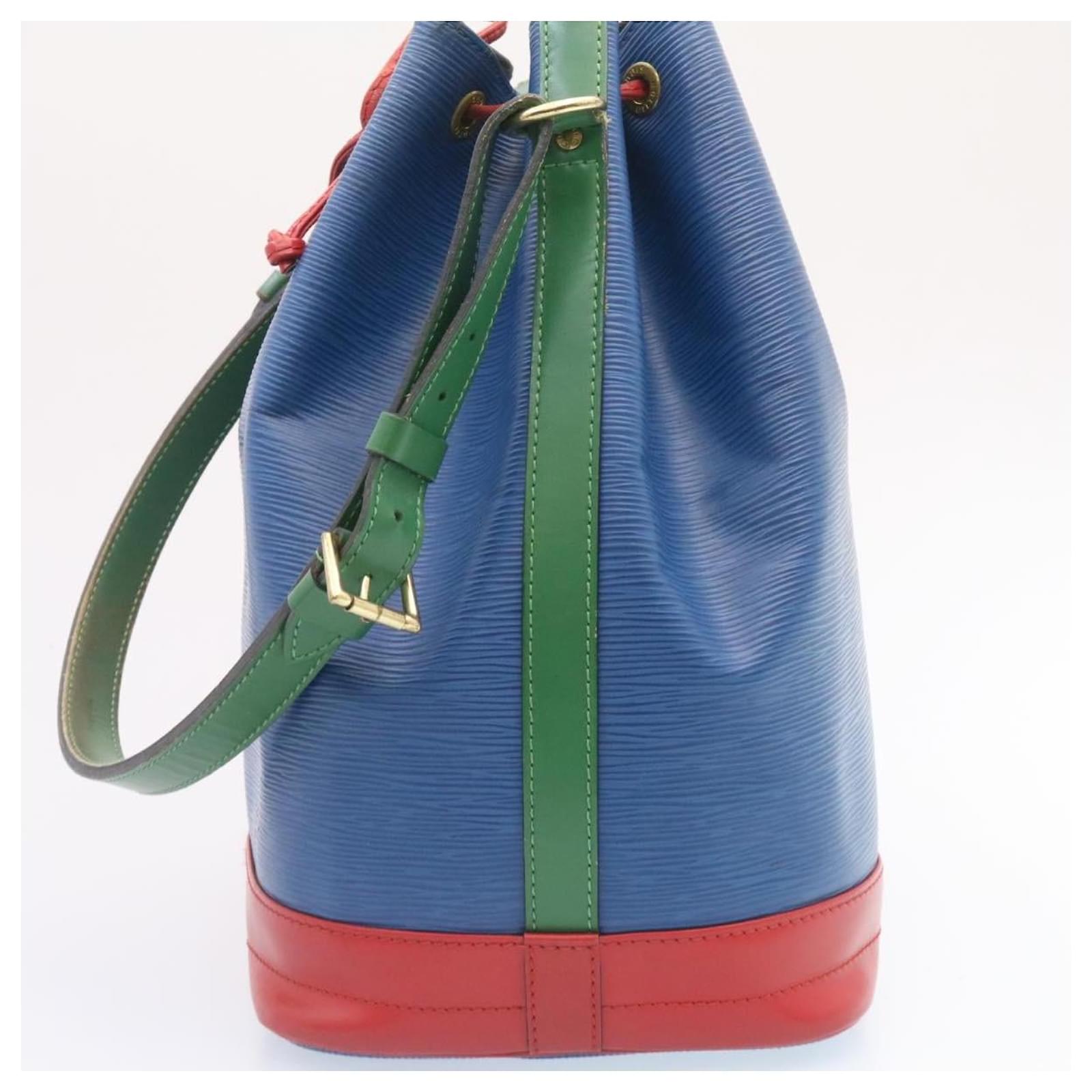 LOUIS VUITTON Epi Tricolor Noe Shoulder Bag Green Blue Red M44084 LV Auth  ai477
