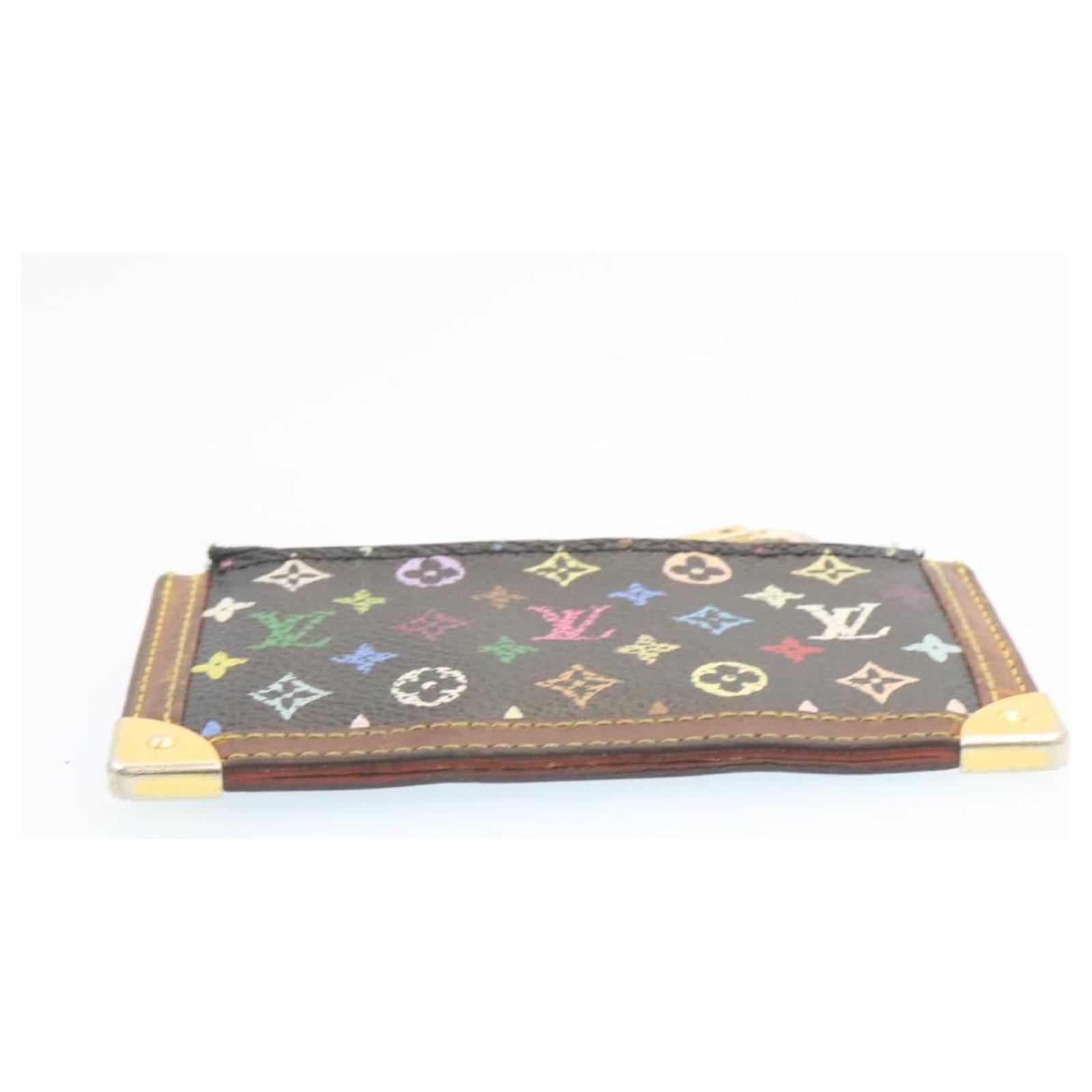 LOUIS VUITTON Monogram Multicolor Pochette Cles Coin Purse Black M92654  yk3114 ref.461601 - Joli Closet