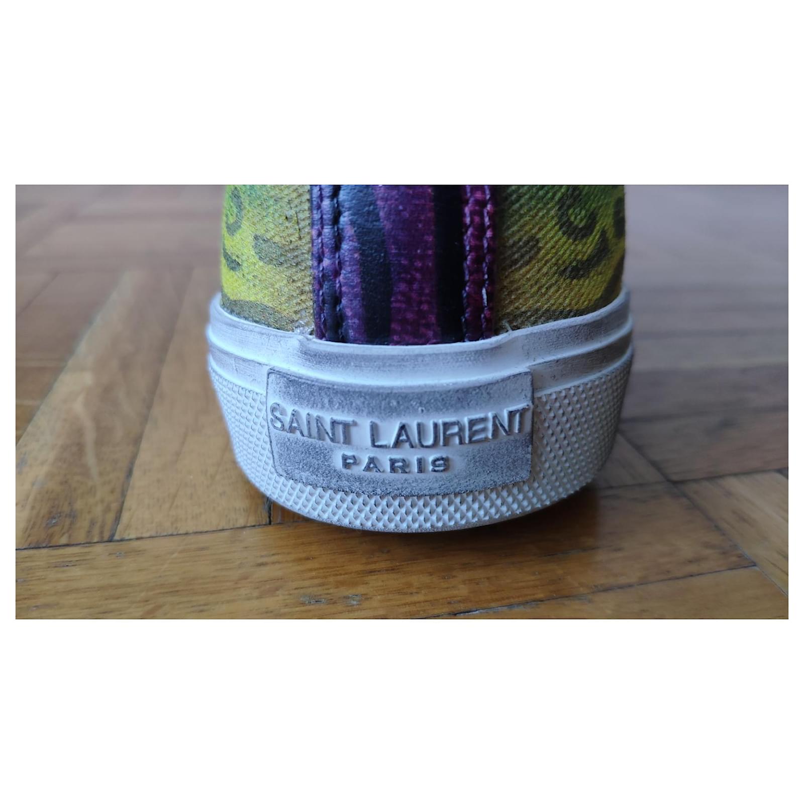 YVES SAINT LAURENT SNEAKERS IN SPARKLE-PRINT CANVAS Multiple