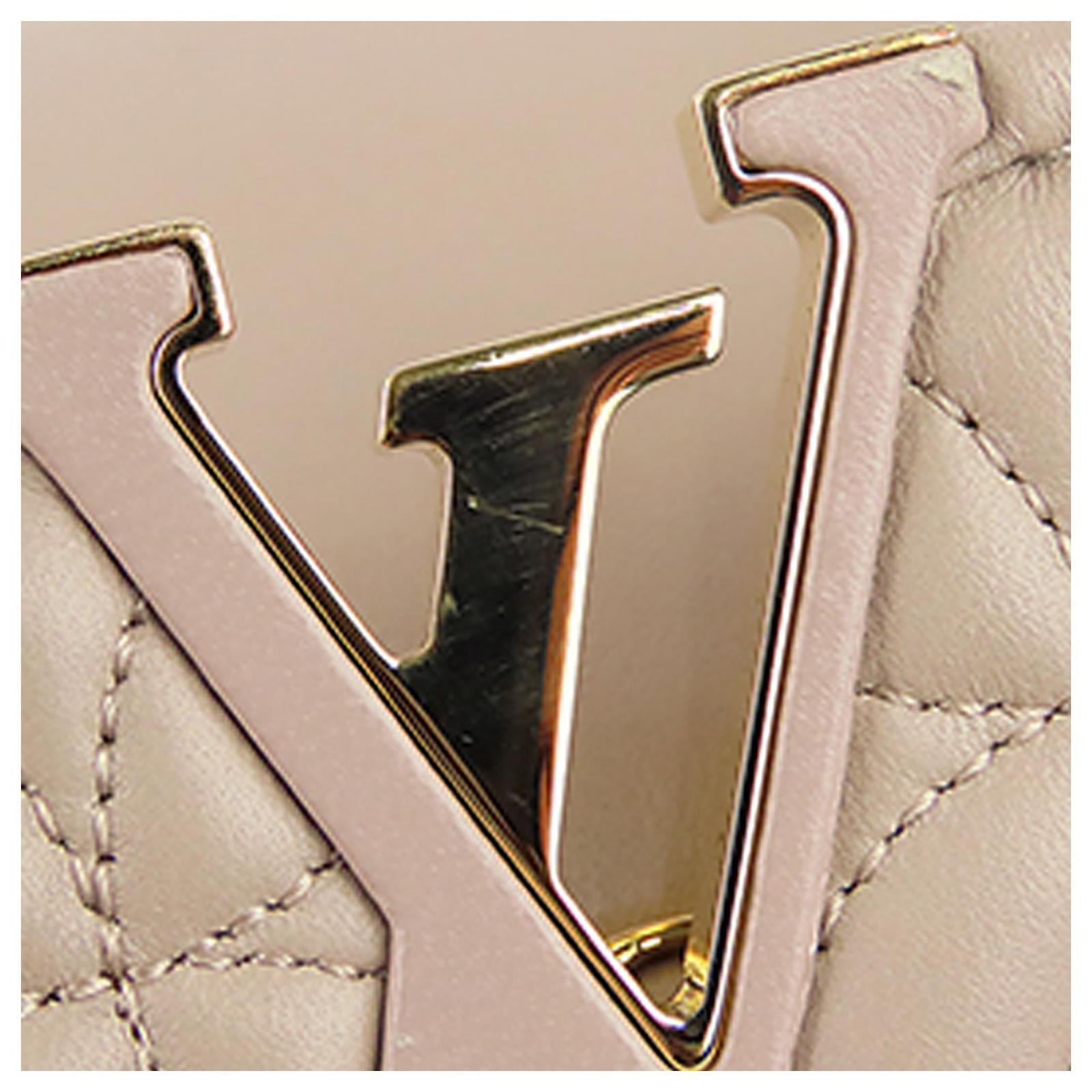 Louis Vuitton Brown Quilted Flower Capucines BB Beige Leather ref.462129 -  Joli Closet