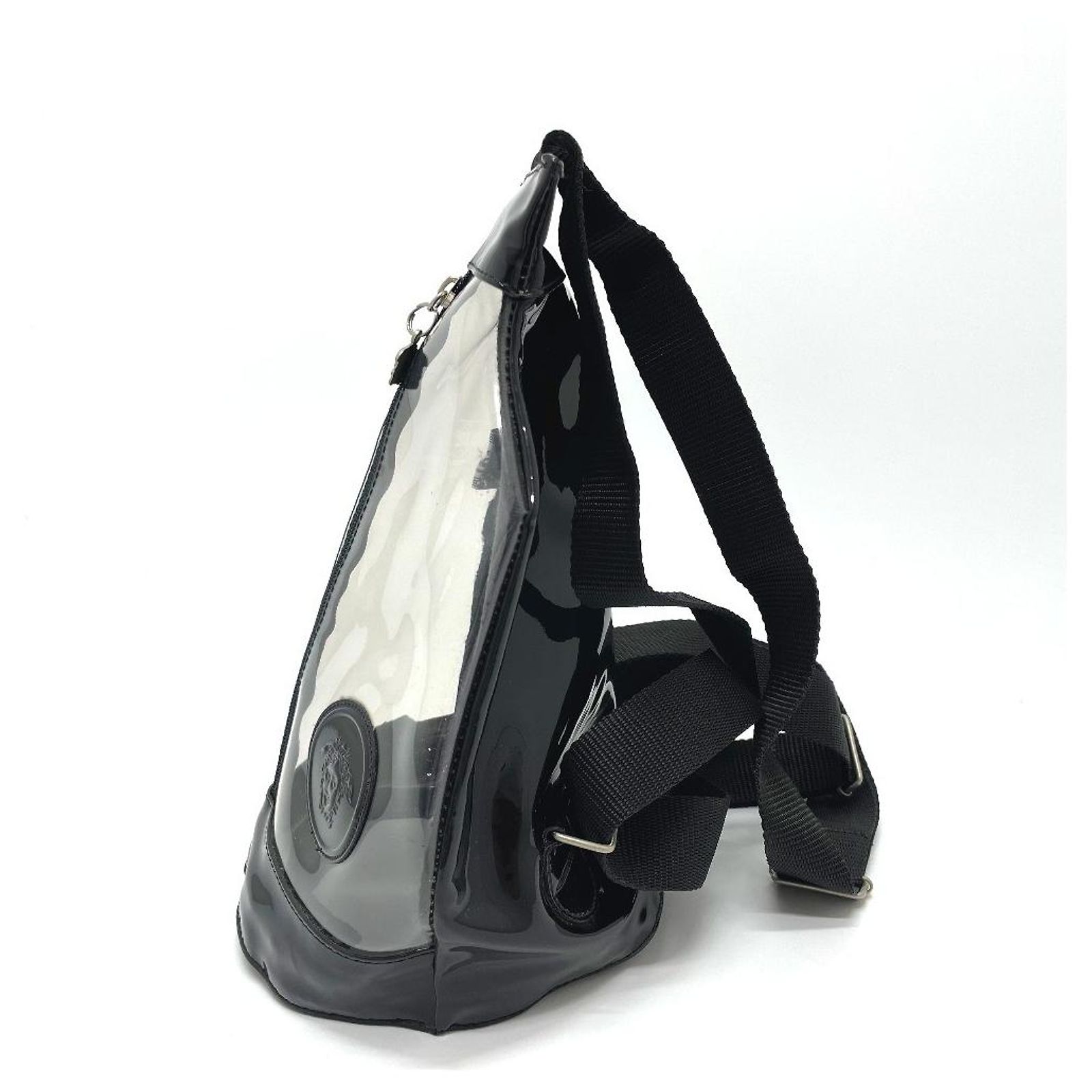 Used] VERSACE Versace Clear Bag Beach Medusa Backpack 