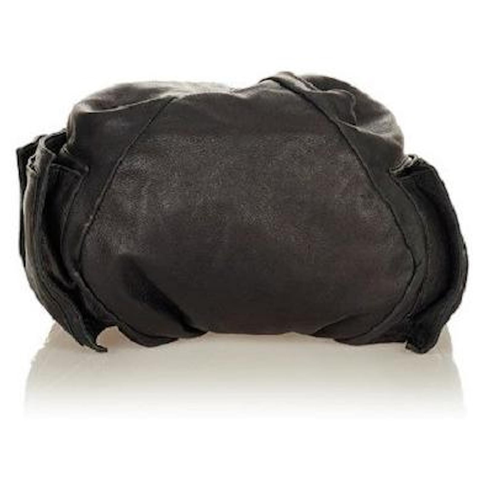 [Occasion] Versace Sac bandouli?�re en cuir noir Homme VERSACE ref.462334 - Joli Closet